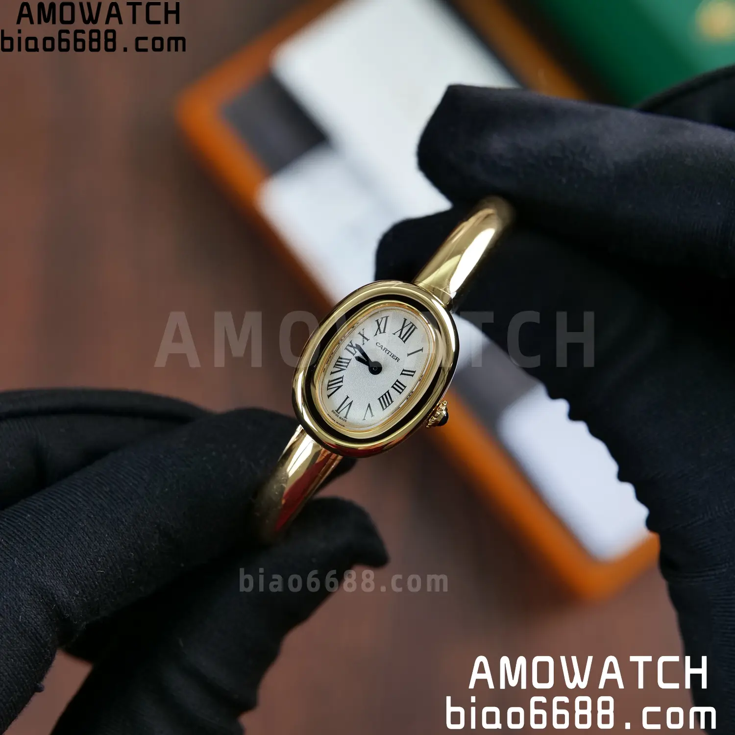 Cartier Baignoire 18.7mm YG WGBA0035 BBAF 1:1 Best Edition White Dial on YG Bracelet Ronda Quartz 69 2a0380c00fe9a6b AMO Watch