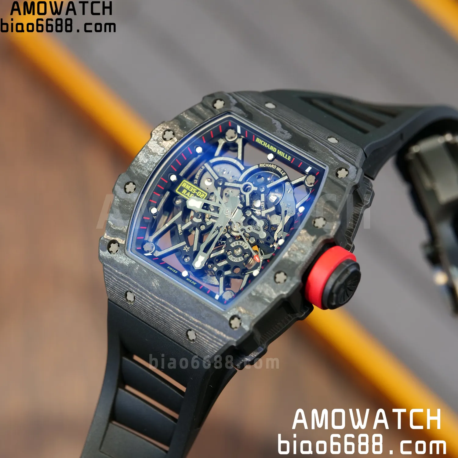 RICHARD MILLE RM35-02 RM3502 NTPT APSF 1:1 Best Edition Black Rubber Strap RMAL1 Super Clone (Free Sprung) V2 94 36cd35dc4b084d8 阿默表行AmoWatch