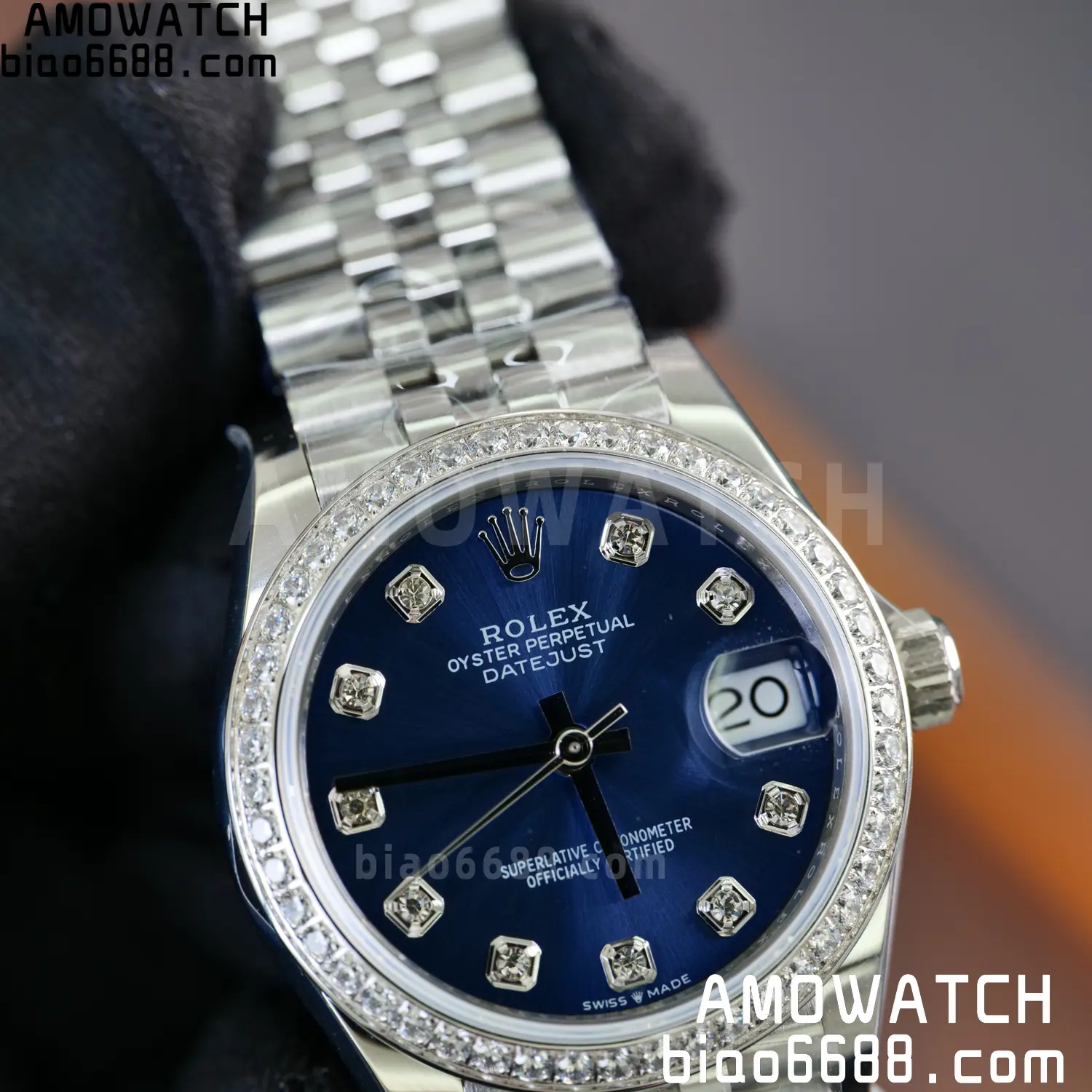 Rolex DateJust 31 278384 ARF 1:1 Best Edition 904L Steel Blue Diamond Dial Diamond bezel on SS Jubilee Bracelet 68 4418e4314989888 阿默表行AmoWatch