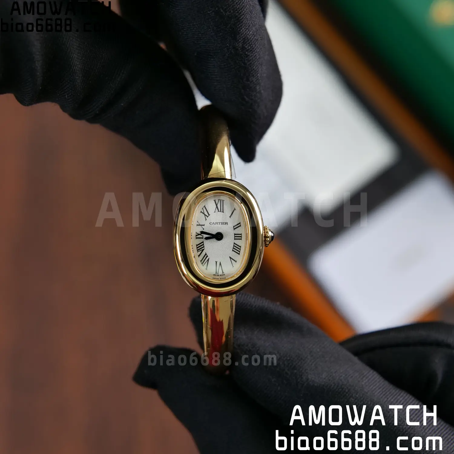 Cartier Baignoire 18.7mm YG WGBA0035 BBAF 1:1 Best Edition White Dial on YG Bracelet Ronda Quartz 72 587675db00832a0 AMO Watch