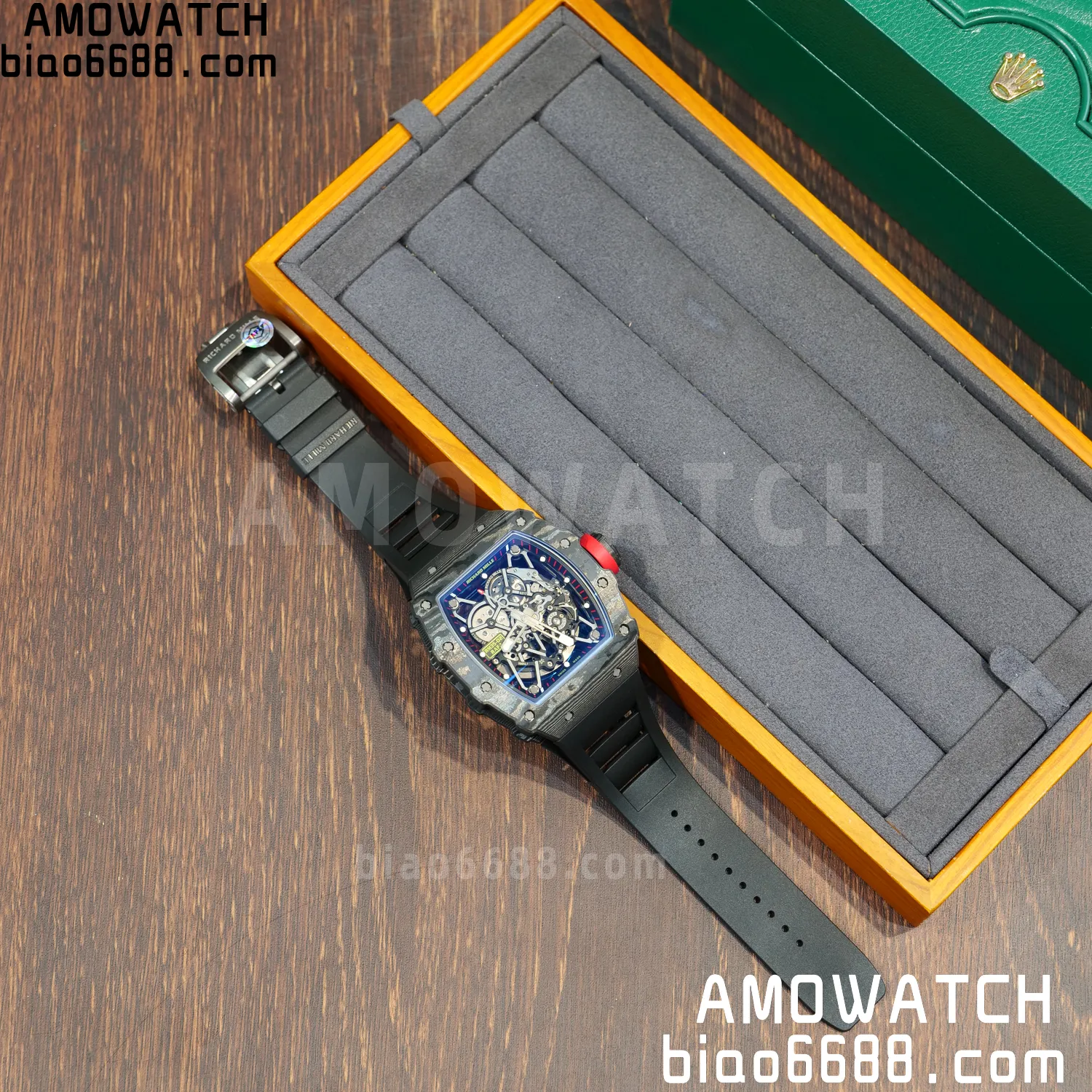 RICHARD MILLE RM35-02 RM3502 NTPT APSF 1:1 Best Edition Black Rubber Strap RMAL1 Super Clone (Free Sprung) V2 74 6660d64870011e1 阿默表行AmoWatch