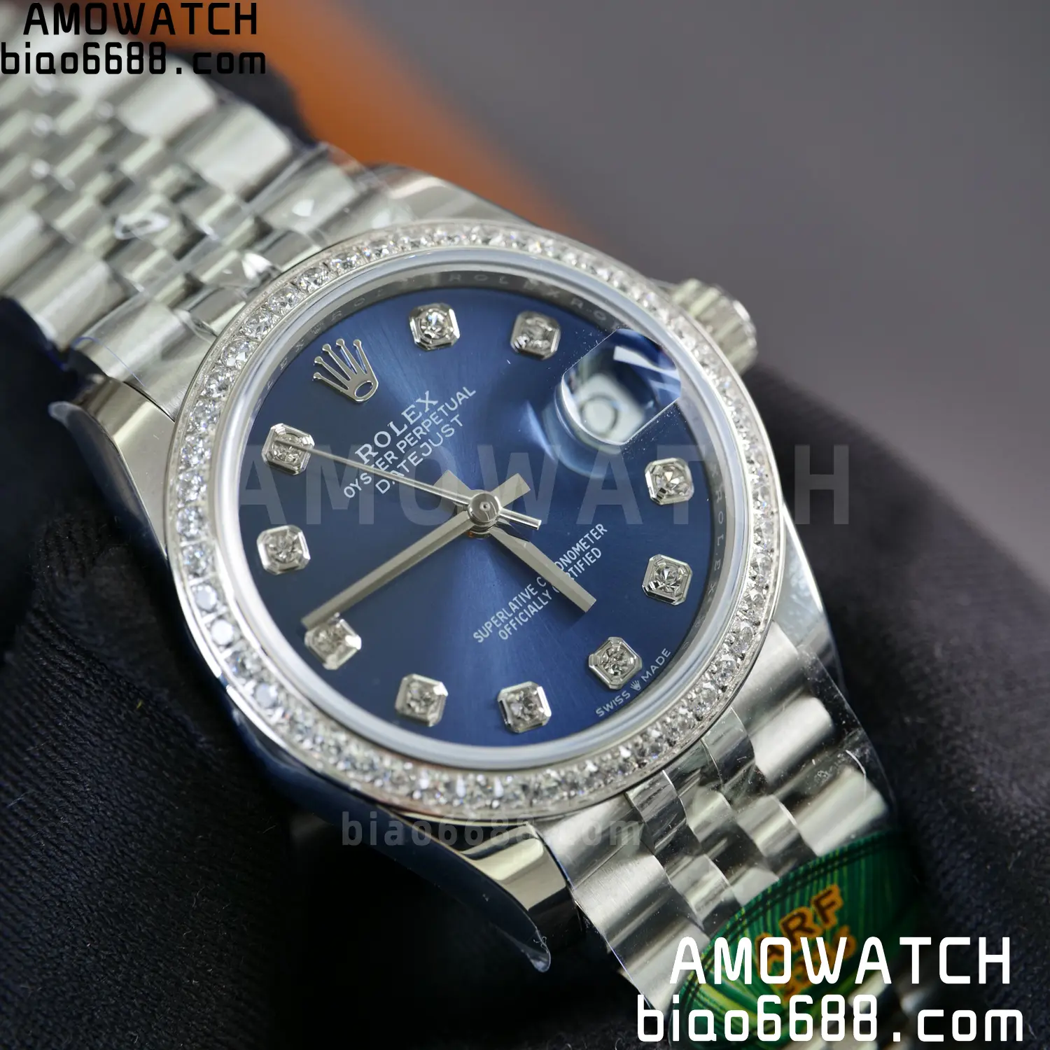 Rolex DateJust 31 278384 ARF 1:1 Best Edition 904L Steel Blue Diamond Dial Diamond bezel on SS Jubilee Bracelet 69 68feb069124e138 阿默表行AmoWatch