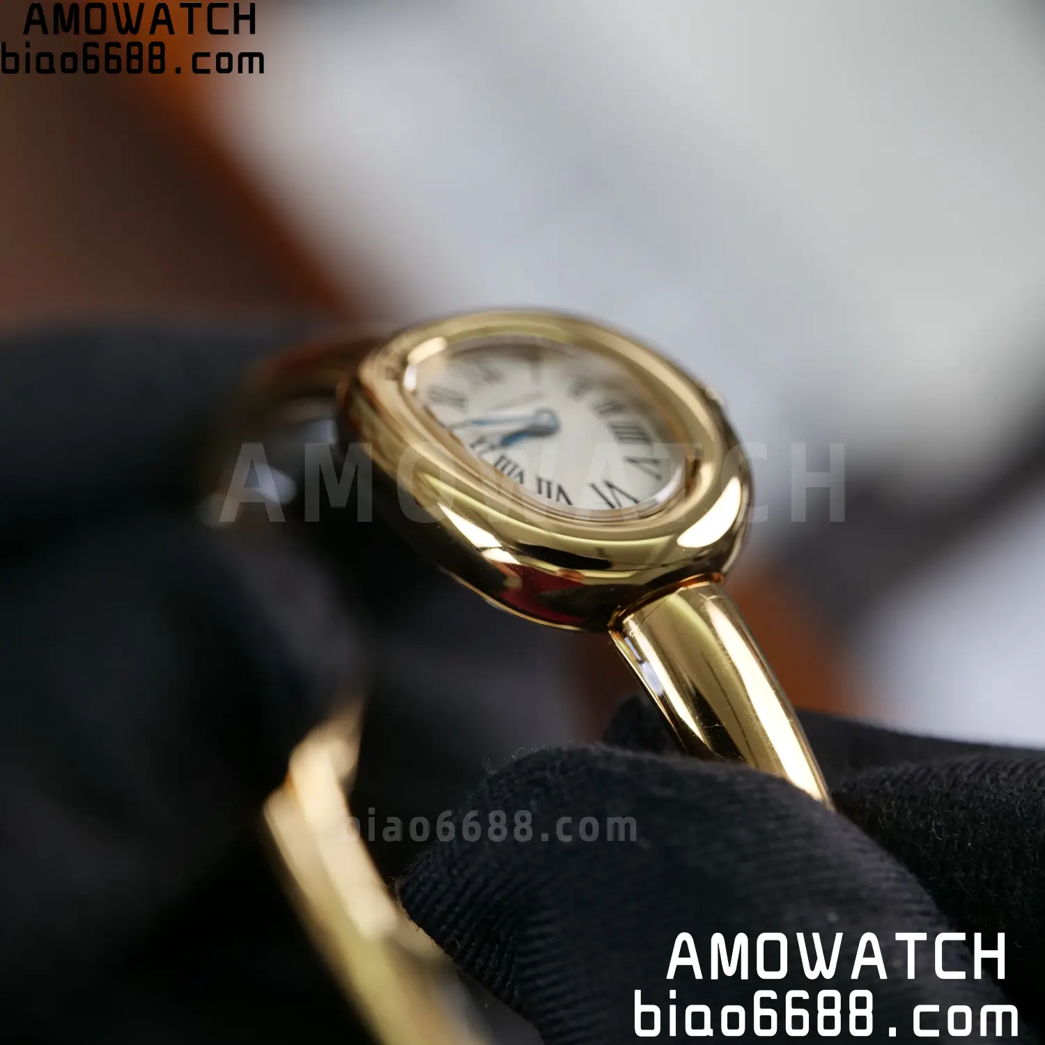 Cartier Baignoire 18.7mm YG WGBA0035 BBAF 1:1 Best Edition White Dial on YG Bracelet Ronda Quartz 75 6f7354258741254 AMO Watch