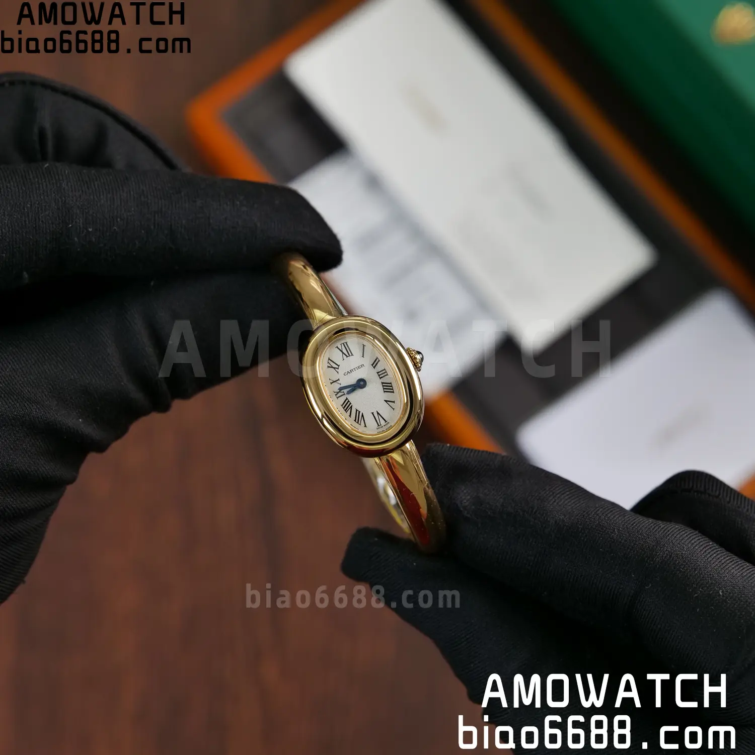 Cartier Baignoire 18.7mm YG WGBA0035 BBAF 1:1 Best Edition White Dial on YG Bracelet Ronda Quartz 65 8528df3ca0187bd AMO Watch