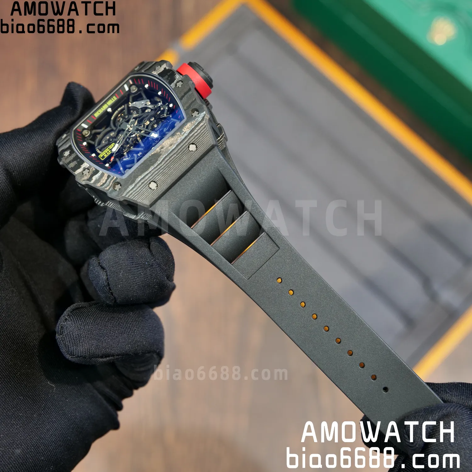 RICHARD MILLE RM35-02 RM3502 NTPT APSF 1:1 Best Edition Black Rubber Strap RMAL1 Super Clone (Free Sprung) V2 80 8a8db4dab480d20 阿默表行AmoWatch