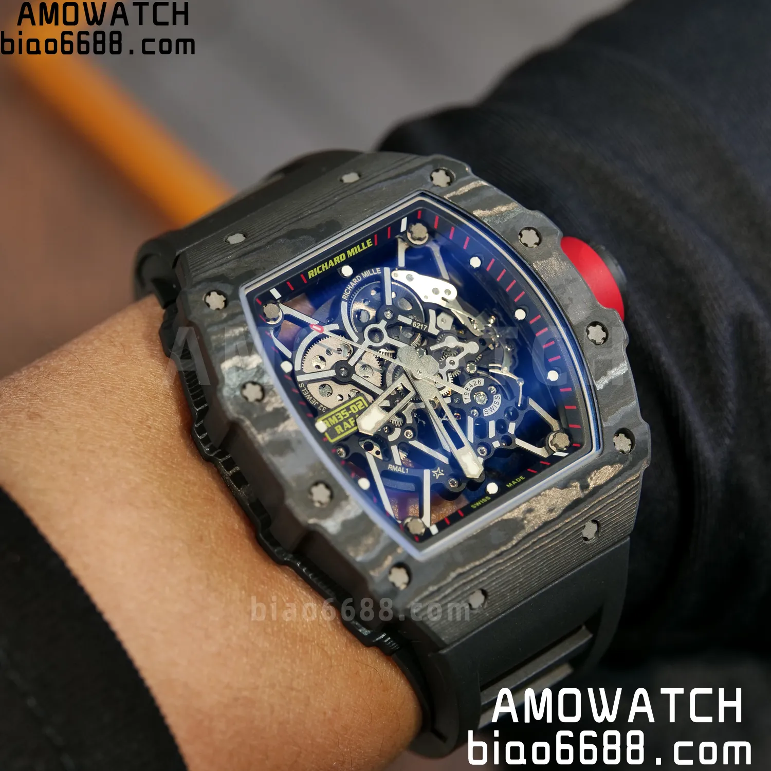 RICHARD MILLE RM35-02 RM3502 NTPT APSF 1:1 Best Edition Black Rubber Strap RMAL1 Super Clone (Free Sprung) V2 105 971f11788794862 阿默表行AmoWatch