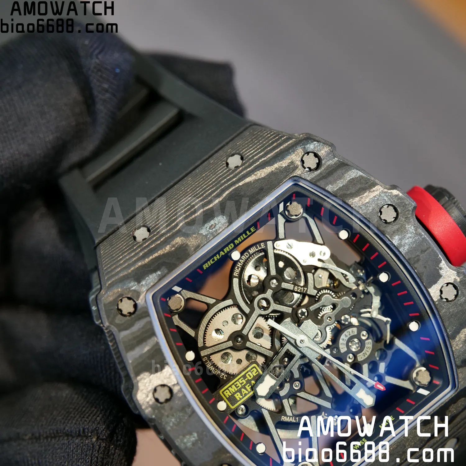RICHARD MILLE RM35-02 RM3502 NTPT APSF 1:1 Best Edition Black Rubber Strap RMAL1 Super Clone (Free Sprung) V2 89 a8c8b6d2a3ded94 阿默表行AmoWatch