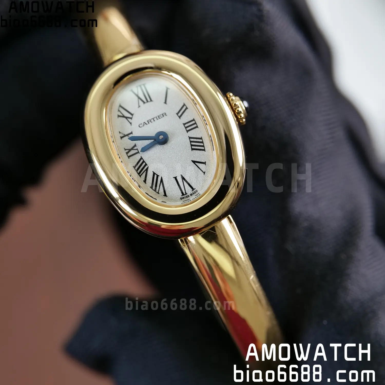 Cartier Baignoire 18.7mm YG WGBA0035 BBAF 1:1 Best Edition White Dial on YG Bracelet Ronda Quartz 83 c1d8586a033c689 AMO Watch