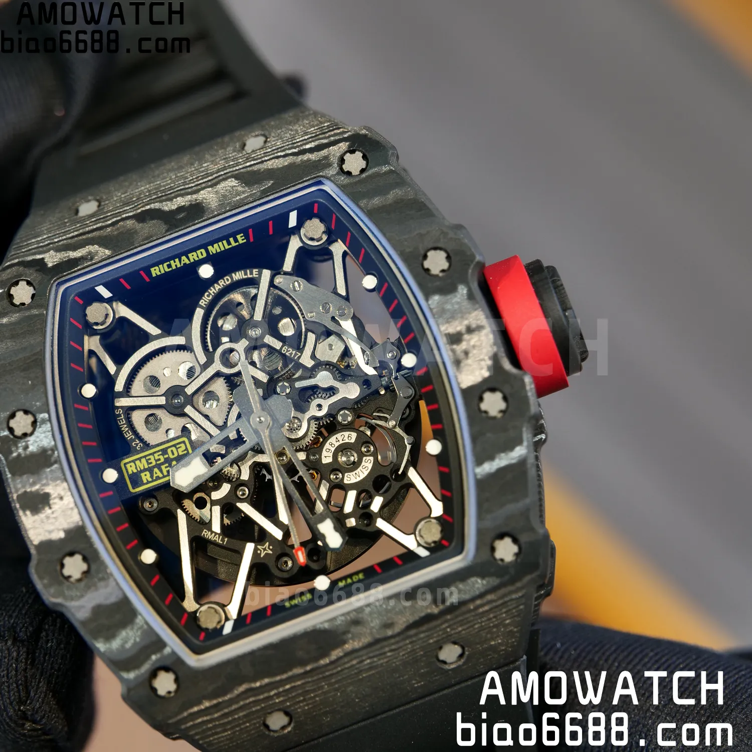 RICHARD MILLE RM35-02 RM3502 NTPT APSF 1:1 Best Edition Black Rubber Strap RMAL1 Super Clone (Free Sprung) V2 90 d08071099a2f7a3 阿默表行AmoWatch