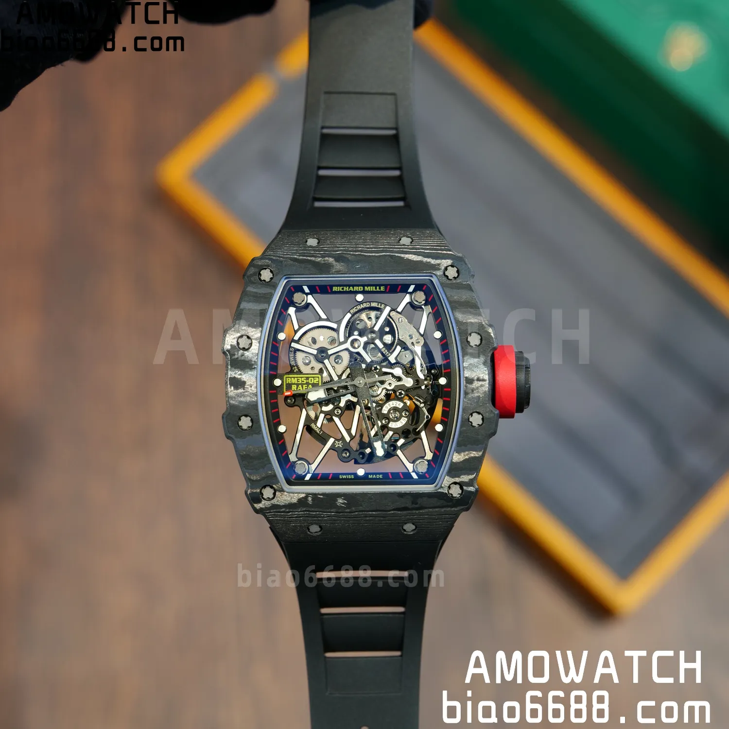 RICHARD MILLE RM35-02 RM3502 NTPT APSF 1:1 Best Edition Black Rubber Strap RMAL1 Super Clone (Free Sprung) V2 81 eb3bfcc2f431e38 阿默表行AmoWatch