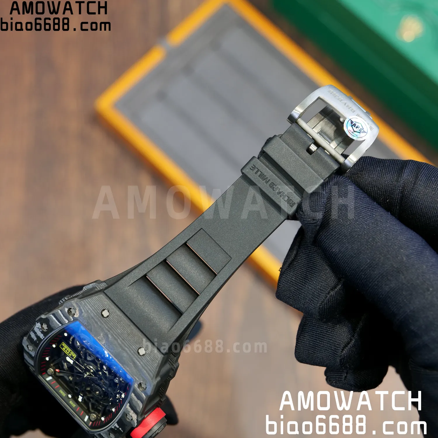 RICHARD MILLE RM35-02 RM3502 NTPT APSF 1:1 Best Edition Black Rubber Strap RMAL1 Super Clone (Free Sprung) V2 79 fc68a353d29d306 阿默表行AmoWatch