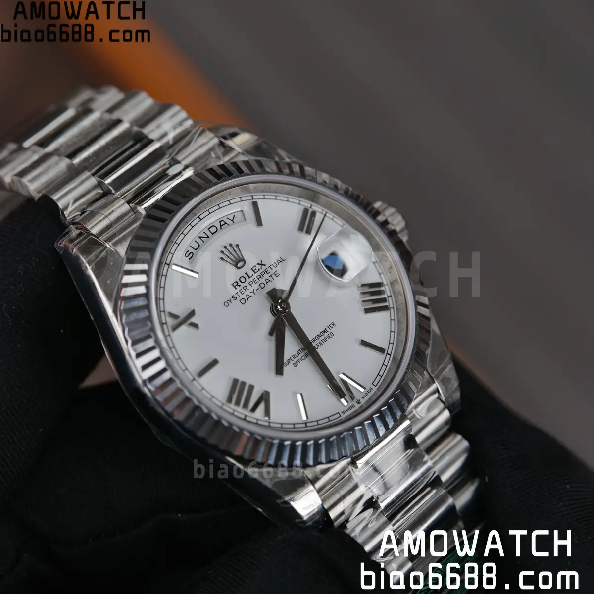 Rolex Day Date 40 SS 228236 RCF 1:1 Best Edition White Roman Dial on President Bracelet VR3255 (211g) 75 01afd51eac5c11c AMO Watch