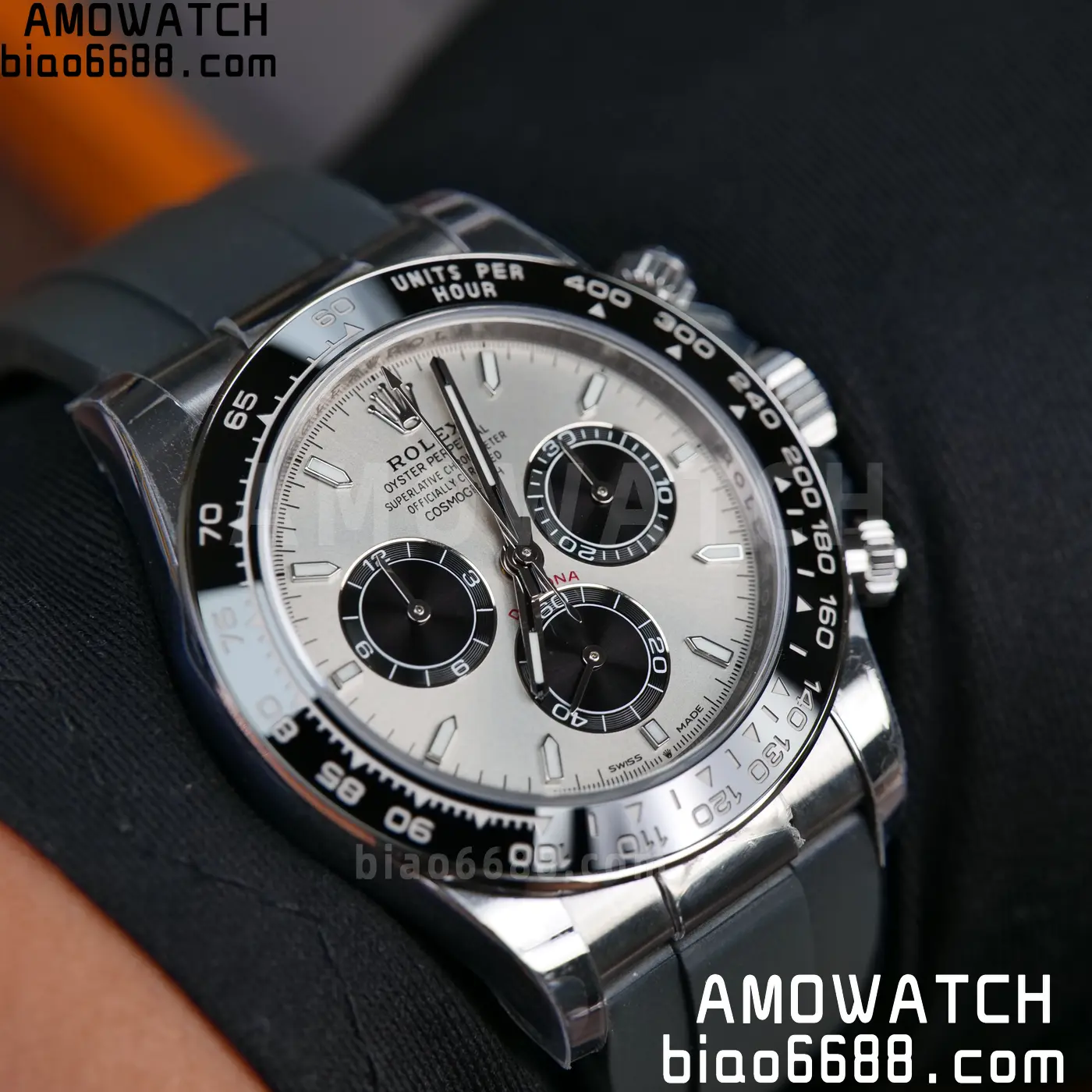 Rolex Daytona 126519 SS ARF 1:1 Best Edition Silver/Black Stick Dial on Oysterflex Strap DD4131 V2 (Weighted) 160g 75 02962083e342454 阿默表行AmoWatch