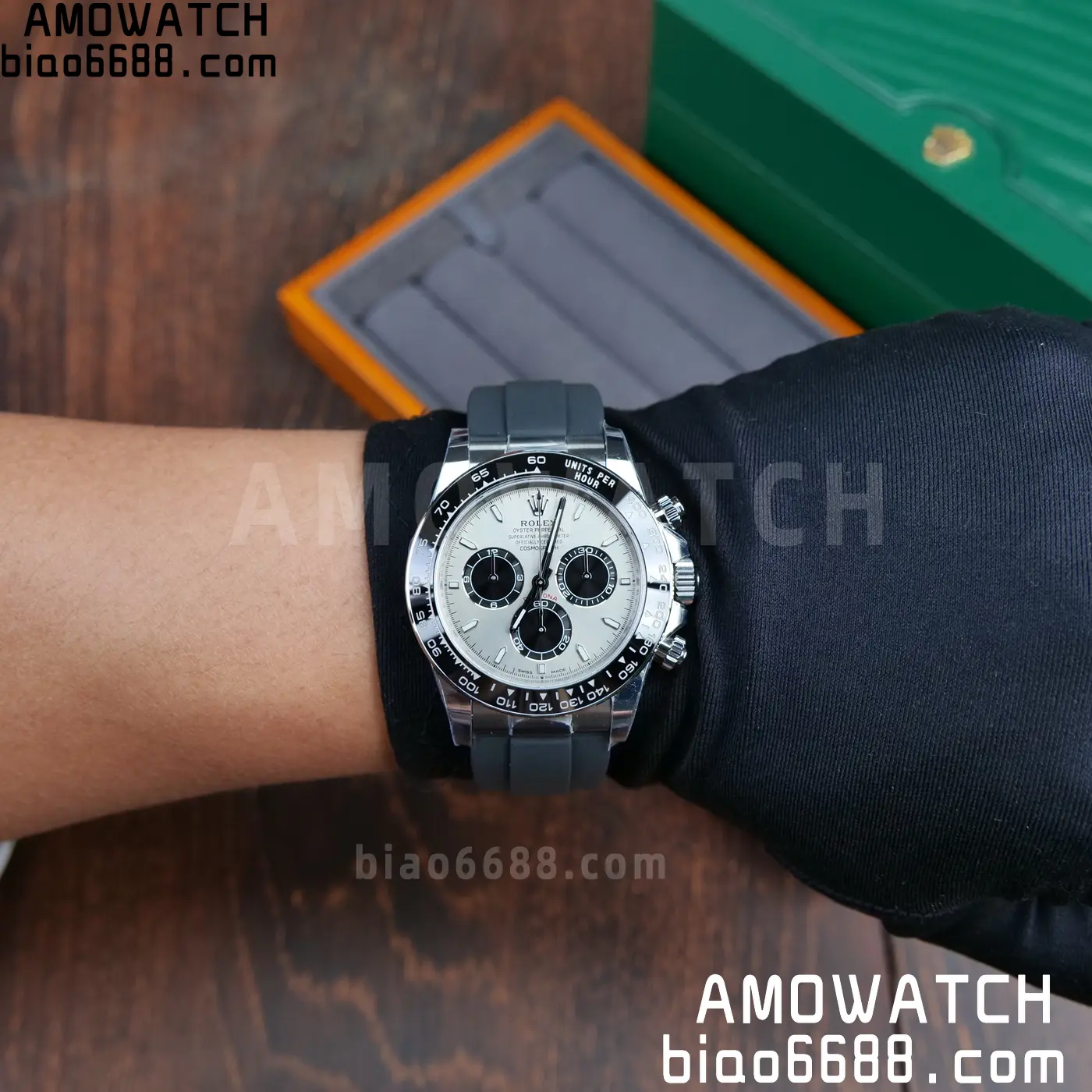 Rolex Daytona 126519 SS ARF 1:1 Best Edition Silver/Black Stick Dial on Oysterflex Strap DD4131 V2 (Weighted) 160g 78 040598c19772730 阿默表行AmoWatch