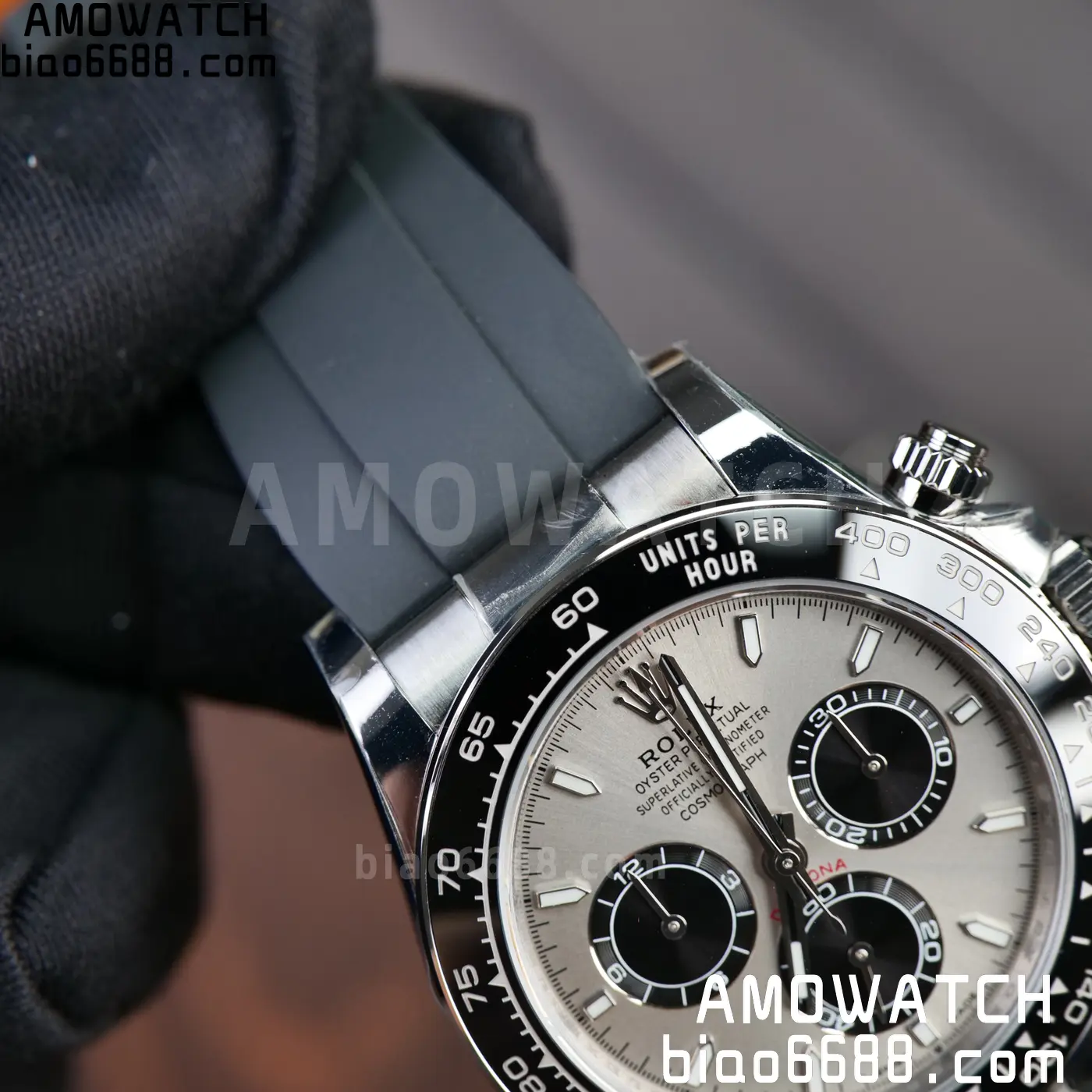 Rolex Daytona 126519 SS ARF 1:1 Best Edition Silver/Black Stick Dial on Oysterflex Strap DD4131 V2 (Weighted) 160g 66 0f917297e7aed5c 阿默表行AmoWatch