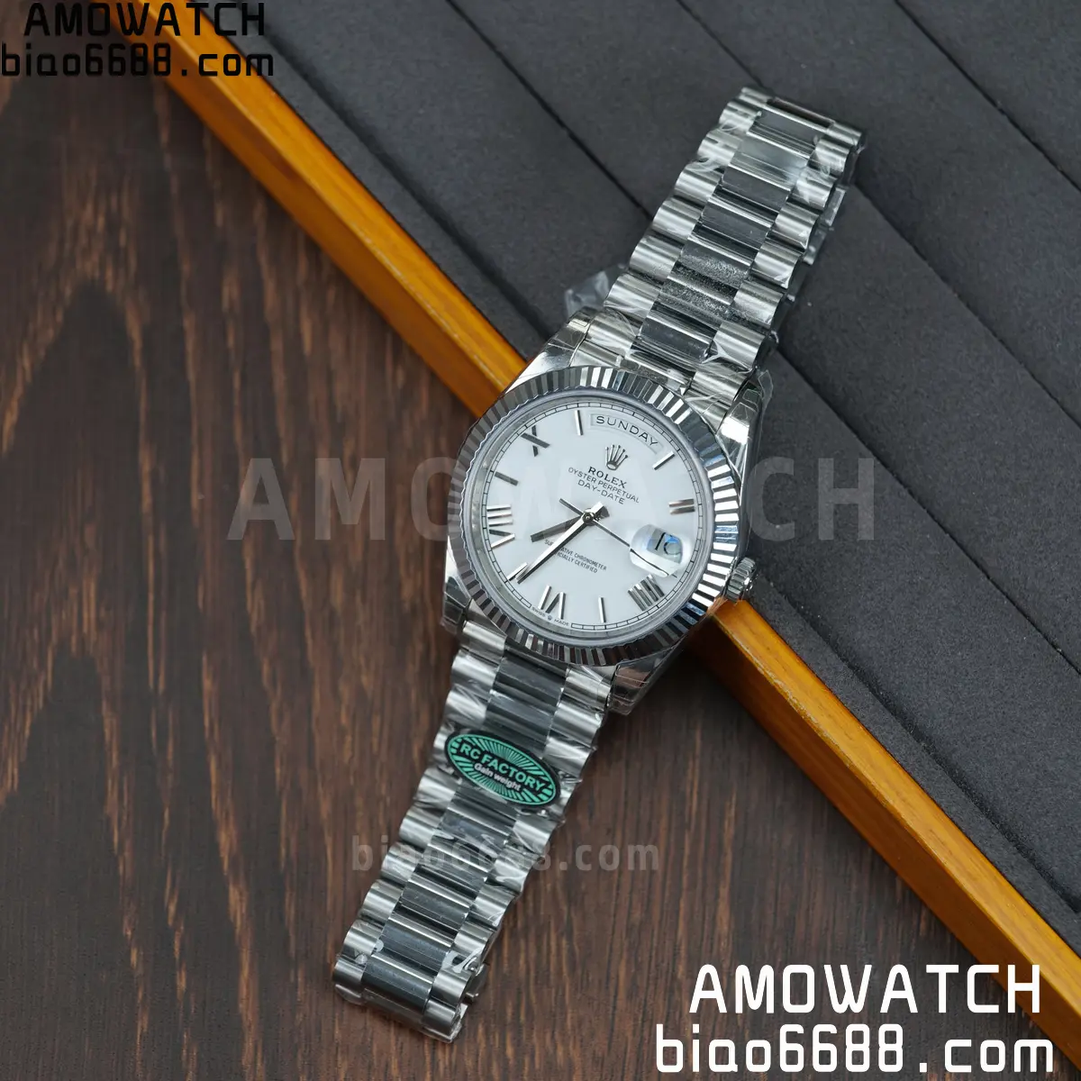 Rolex Day Date 40 SS 228236 RCF 1:1 Best Edition White Roman Dial on President Bracelet VR3255 (211g) 64 40db3c3b2068ee1 AMO Watch