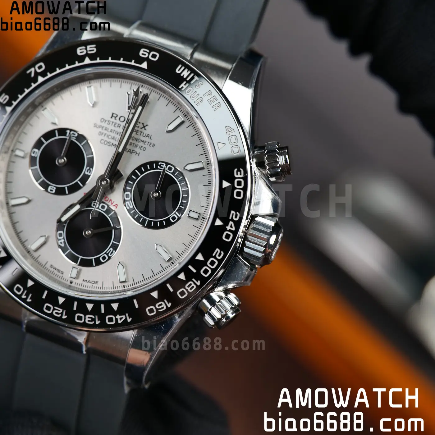 Rolex Daytona 126519 SS ARF 1:1 Best Edition Silver/Black Stick Dial on Oysterflex Strap DD4131 V2 (Weighted) 160g 63 434595a610728da 阿默表行AmoWatch