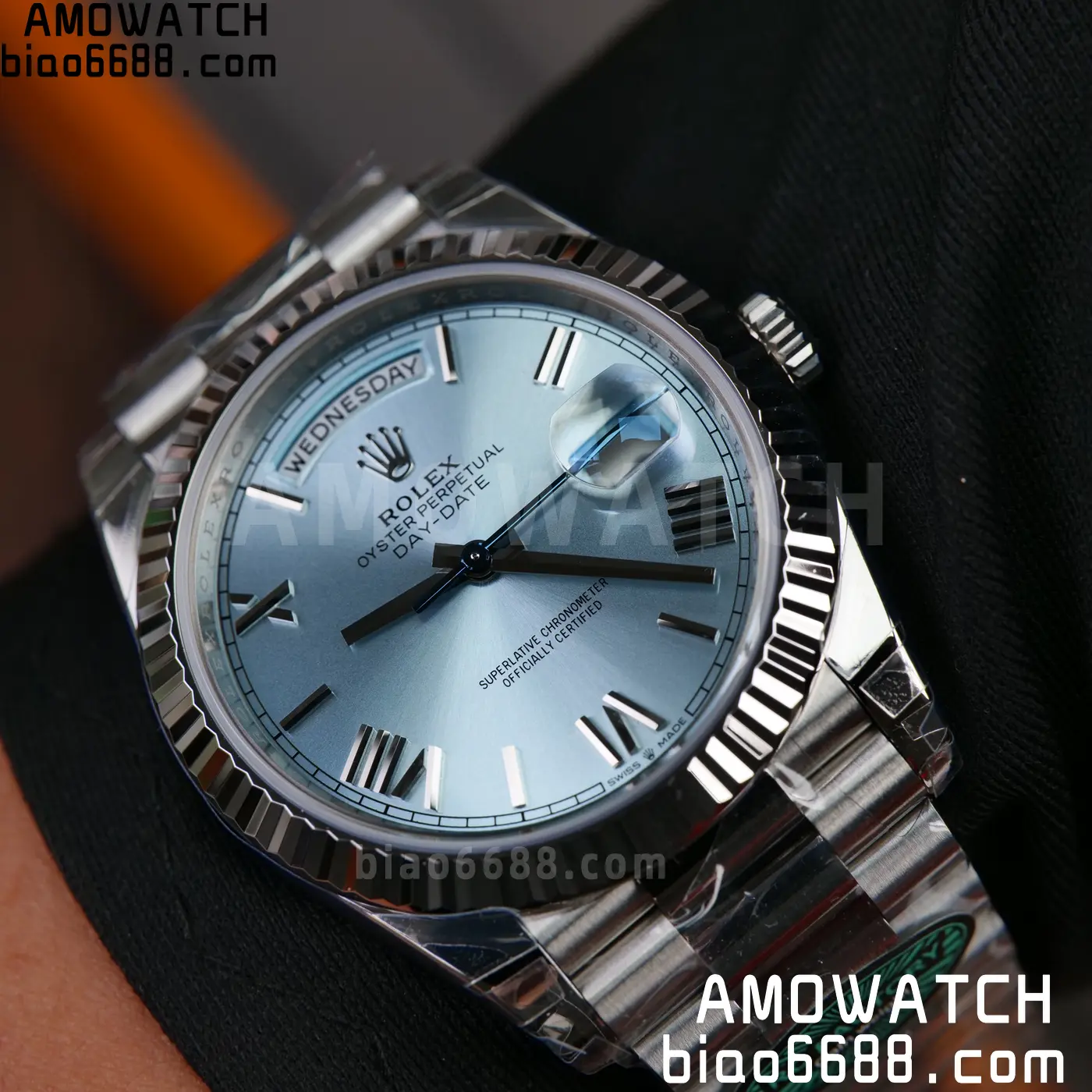 Rolex Day Date 40 SS 228236 RCF 1:1 Best Edition Ice Blue Roman Dial on President Bracelet VR3255 (211g) 73 4a31e77c1bbdbc6 AMO Watch