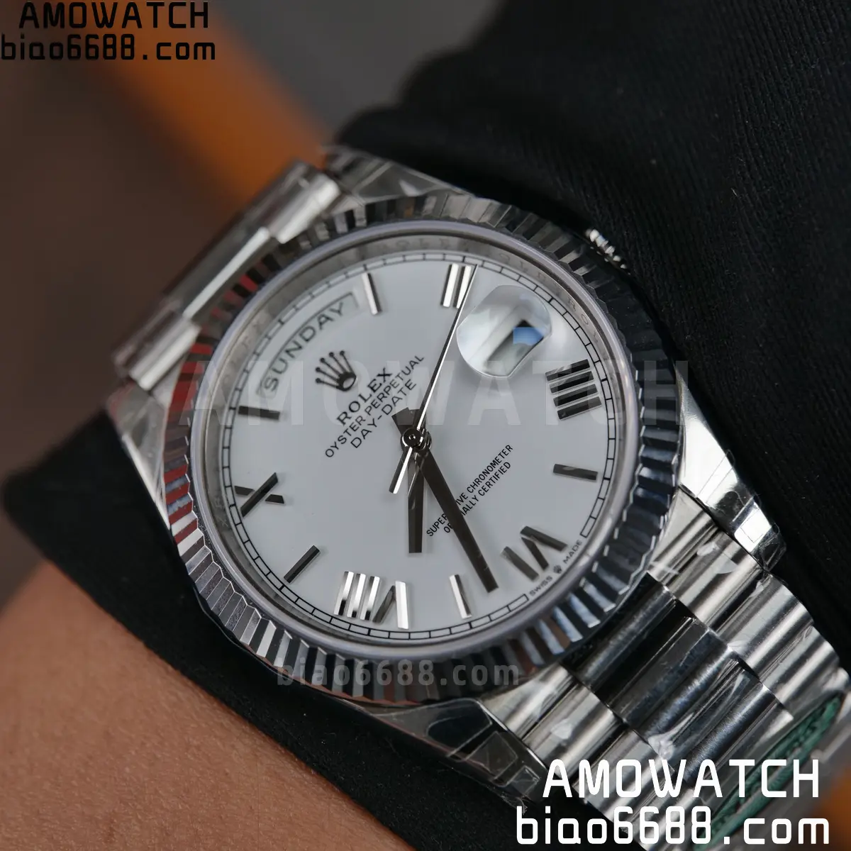 Rolex Day Date 40 SS 228236 RCF 1:1 Best Edition White Roman Dial on President Bracelet VR3255 (211g) 87 6663e18b44de830 AMO Watch