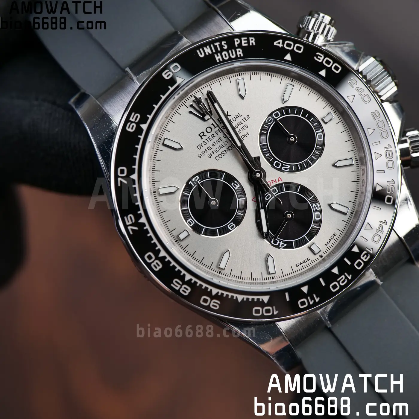 Rolex Daytona 126519 SS ARF 1:1 Best Edition Silver/Black Stick Dial on Oysterflex Strap DD4131 V2 (Weighted) 160g 67 6cd7d99fb97b66f 阿默表行AmoWatch
