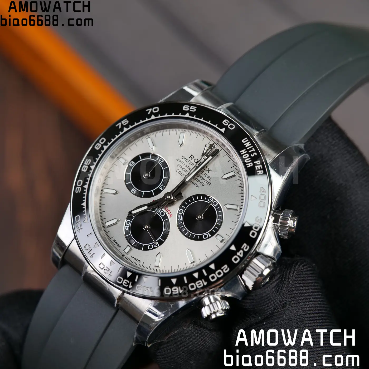 Rolex Daytona 126519 SS ARF 1:1 Best Edition Silver/Black Stick Dial on Oysterflex Strap DD4131 V2 (Weighted) 160g 65 a657c9204fd388e 阿默表行AmoWatch