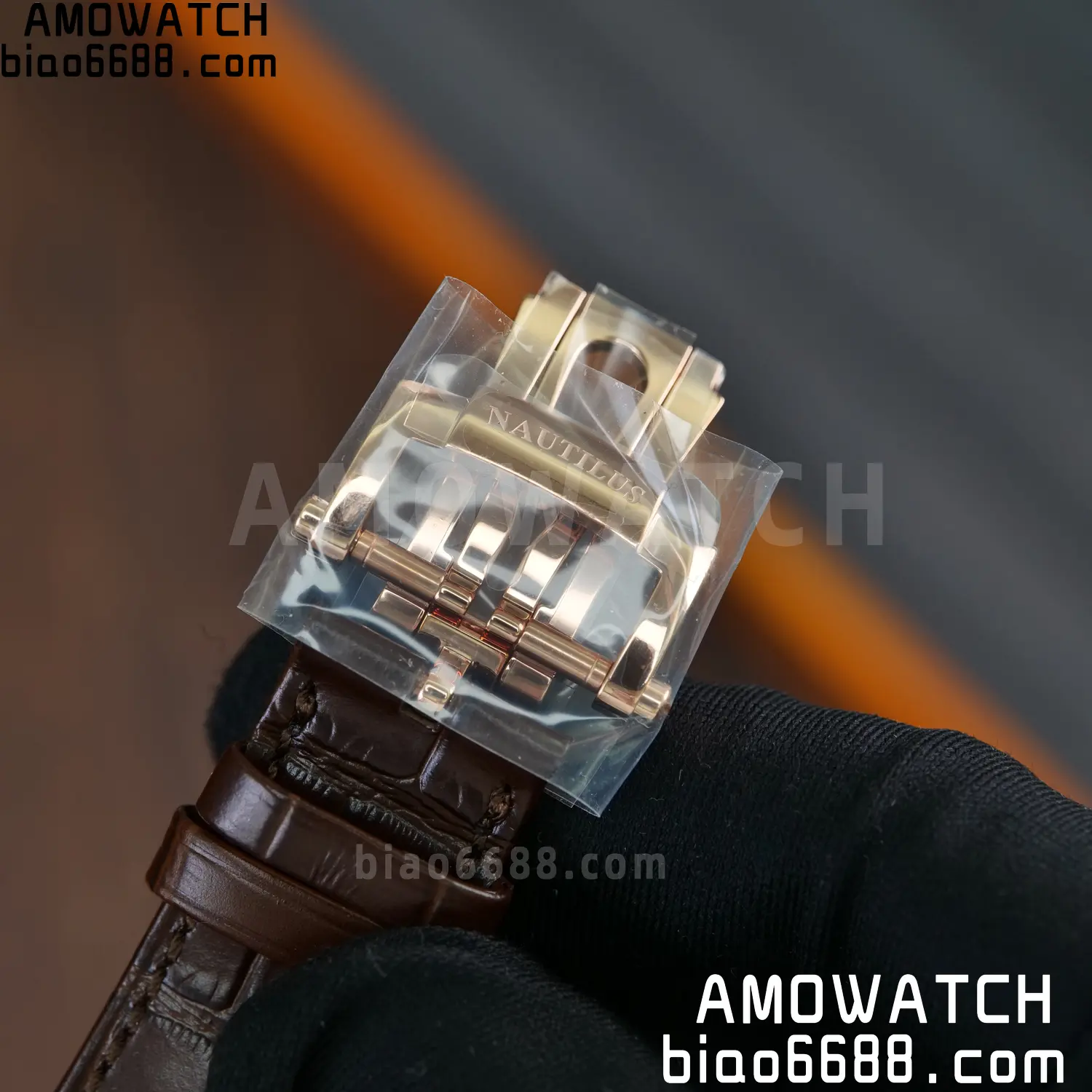 PP Nautilus 5711 RG DDF 1:1 Best Edition White Textured Dial on Brown Leather Strap (Weighted) 81 b125a97b5280e3e AMO Watch