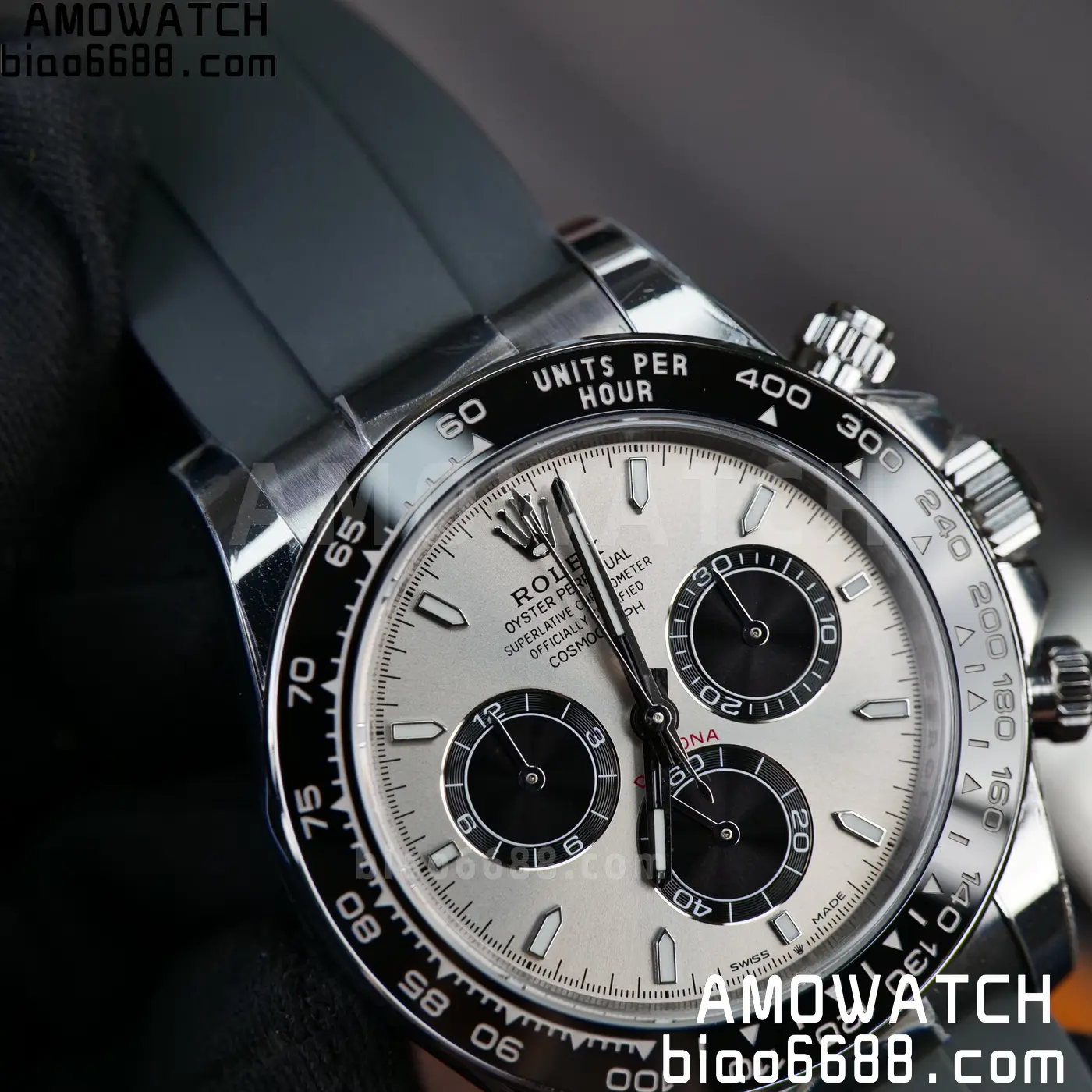 Rolex Daytona 126519 SS ARF 1:1 Best Edition Silver/Black Stick Dial on Oysterflex Strap DD4131 V2 (Weighted) 160g 68 be60c3abad63ec0 阿默表行AmoWatch