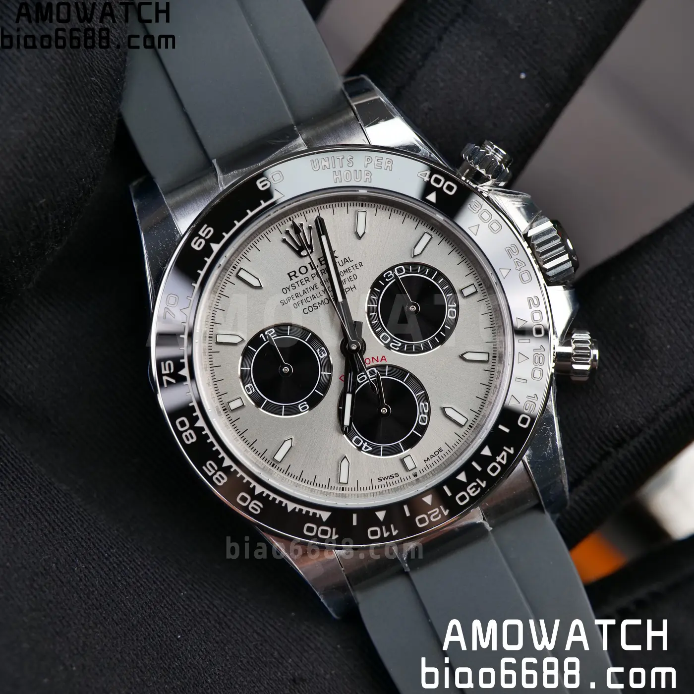 Rolex Daytona 126519 SS ARF 1:1 Best Edition Silver/Black Stick Dial on Oysterflex Strap DD4131 V2 (Weighted) 160g 74 c679982d8d99c65 阿默表行AmoWatch