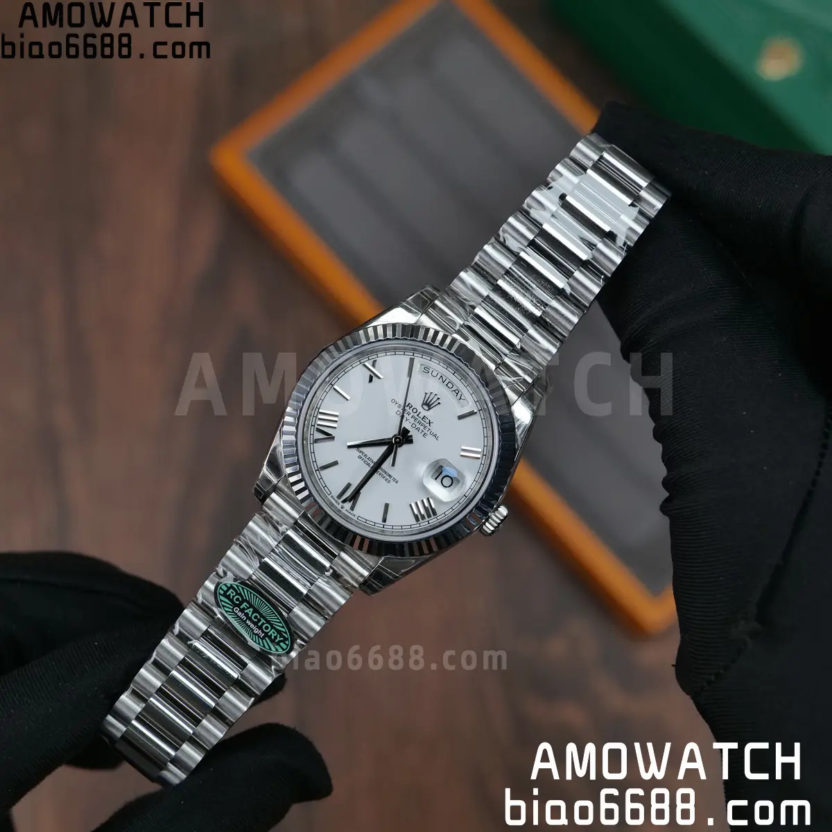 Rolex Day Date 40 SS 228236 RCF 1:1 Best Edition White Roman Dial on President Bracelet VR3255 (211g) 66 c906aa0f2bde45a AMO Watch