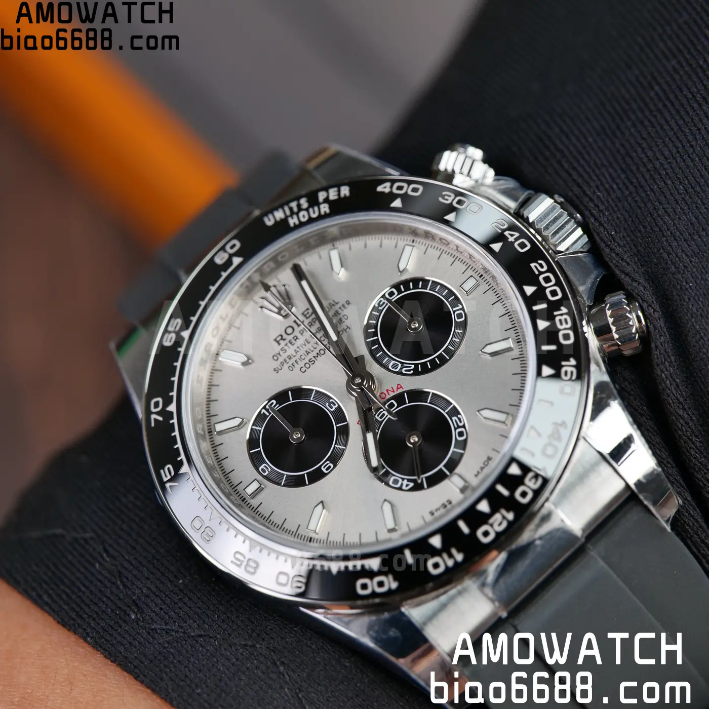 Rolex Daytona 126519 SS ARF 1:1 Best Edition Silver/Black Stick Dial on Oysterflex Strap DD4131 V2 (Weighted) 160g 76 ca72ed52555b680 阿默表行AmoWatch