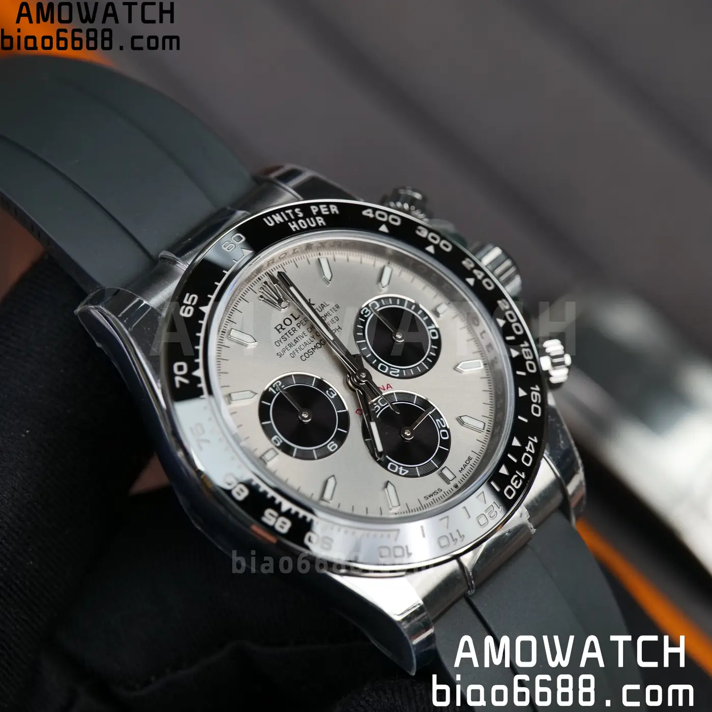 Rolex Daytona 126519 SS ARF 1:1 Best Edition Silver/Black Stick Dial on Oysterflex Strap DD4131 V2 (Weighted) 160g 64 d6b89628814fe78 阿默表行AmoWatch