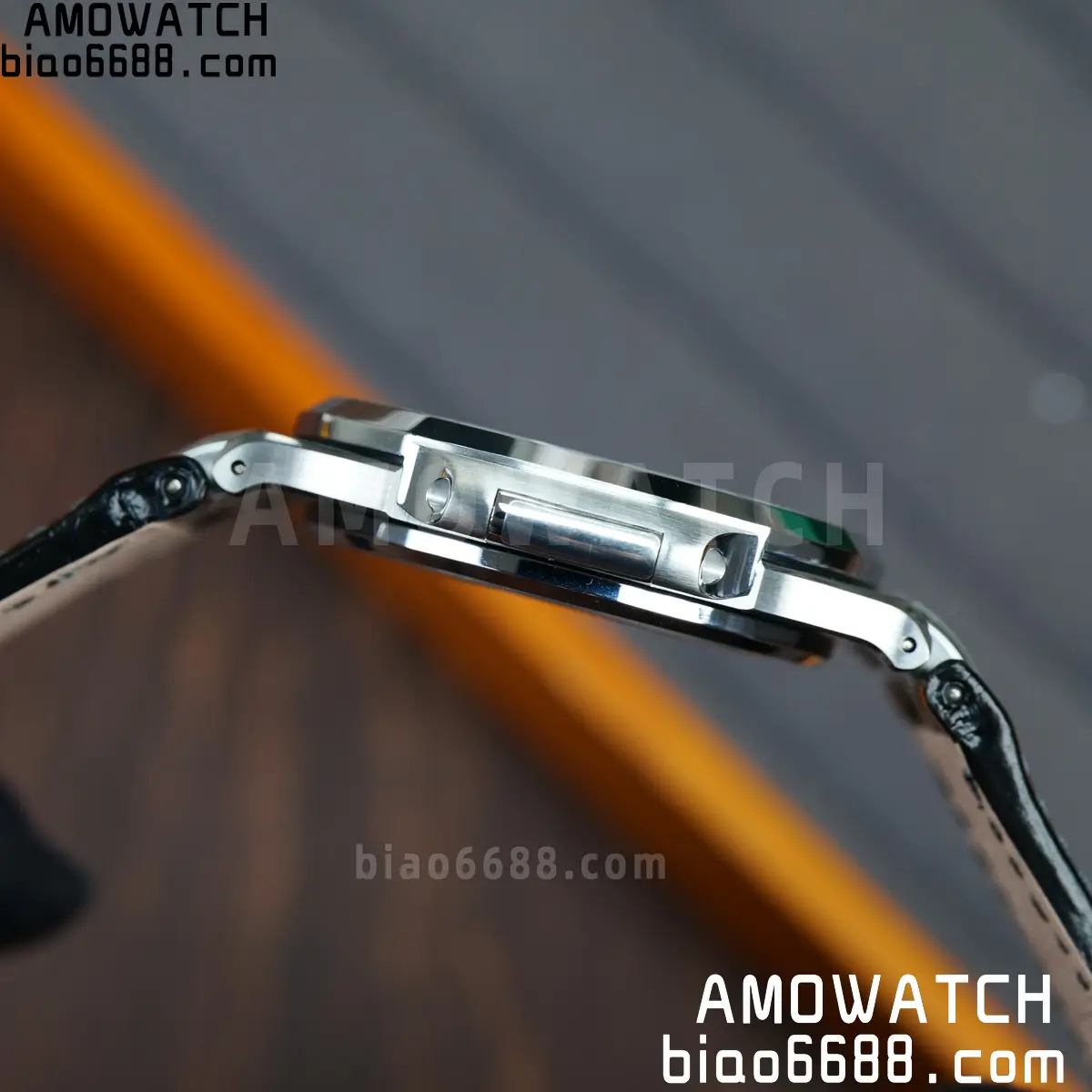 PP Nautilus 5711 DDF 1:1 Best Edition Gray Textured Dial on Black Leather Strap 324 (Weighted) 75 e38608587ee80cc 阿默表行AmoWatch
