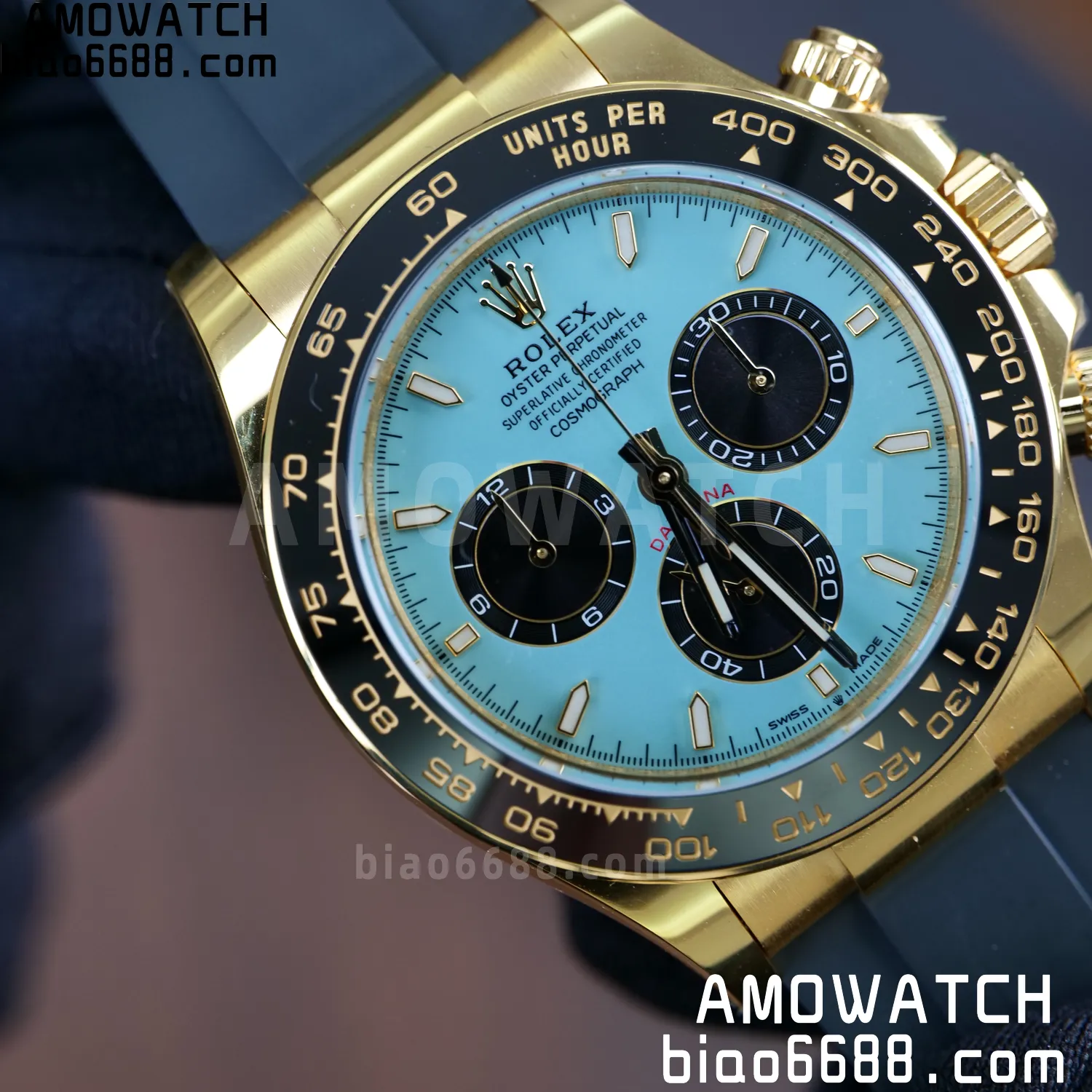 Rolex Daytona 126518 YG ARF 1:1 Best Edition Tiffany Stick Dial on Oysterflex Strap DD4131 V2 (Weighted) 160g 75 004448d637faebb 阿默表行AmoWatch