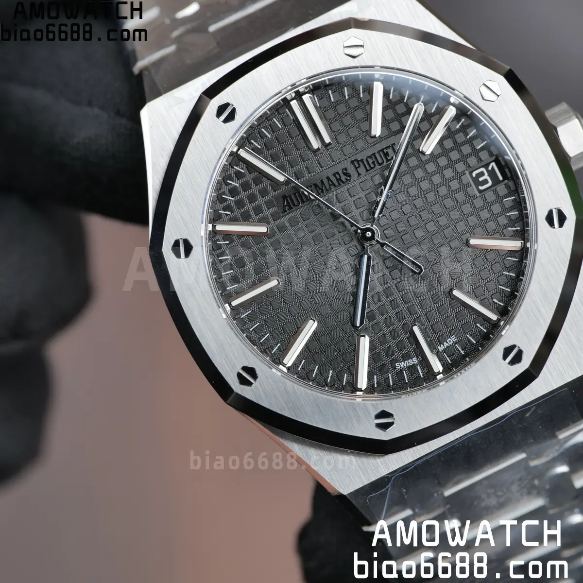 AP Royal Oak 41mm 15510ST SS DDF 1:1 Best Edition Black Dial on SS Bracelet SA4302 Super Clone 80 04e28392ed17dec AMO Watch