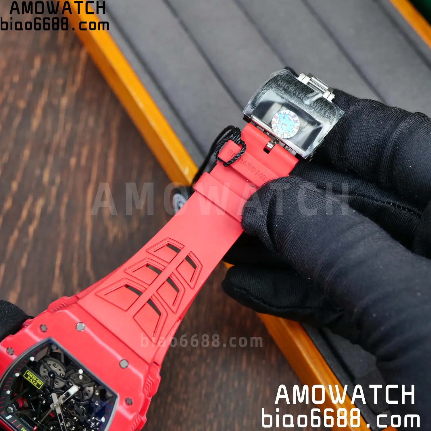 RICHARD MILLE RM035-02 Red NTPT ZF 1:1 Best Edition Skeleton Dial on Red Rubber Strap RMAL1 Super Clone V7 77 0afb1cfdb27fe04 AMO Watch