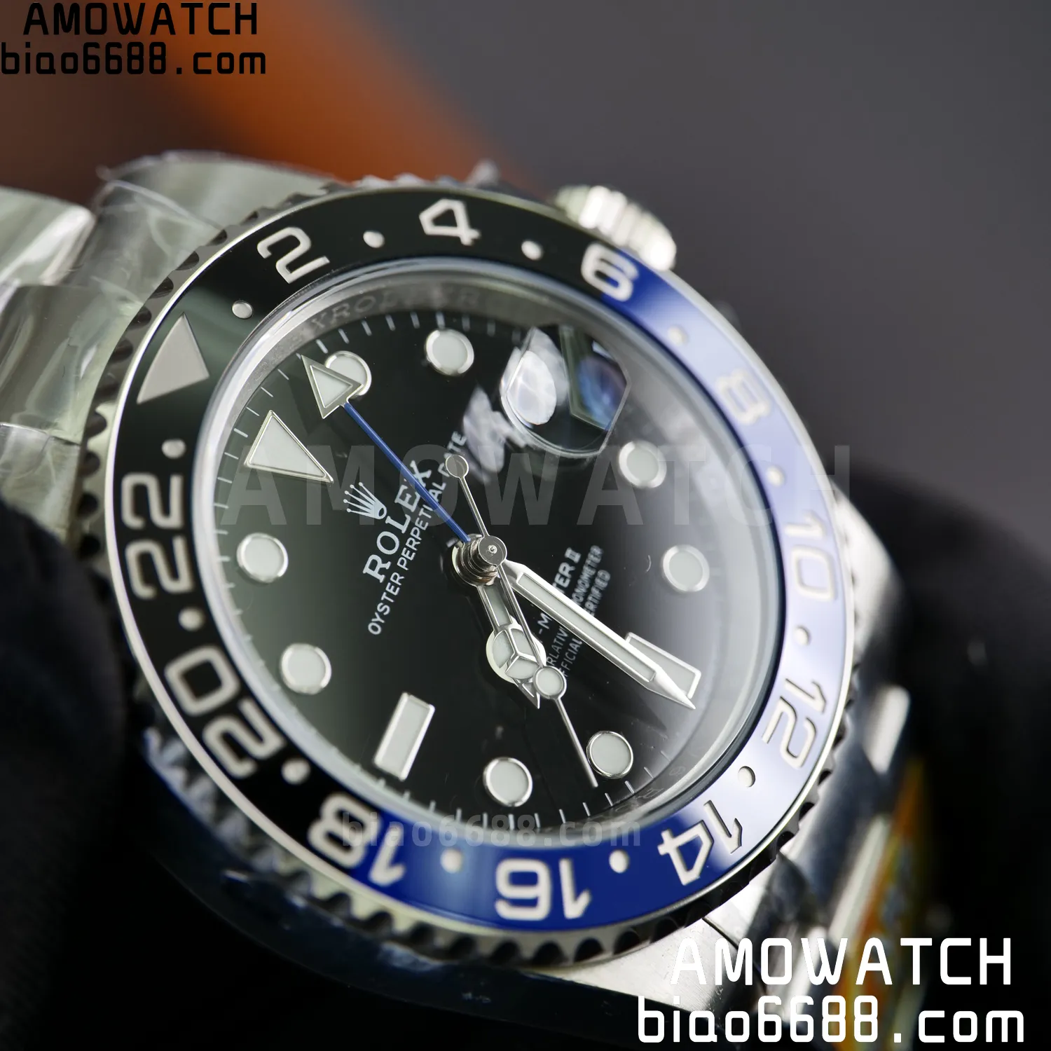 Rolex GMT-Master II 126710 BLRO Blue/Black Ceramic ARF Factory 1:1 Best Edition on Oyster Bracelet DD3285 V2 81 0b2144e35e90356 AMO Watch