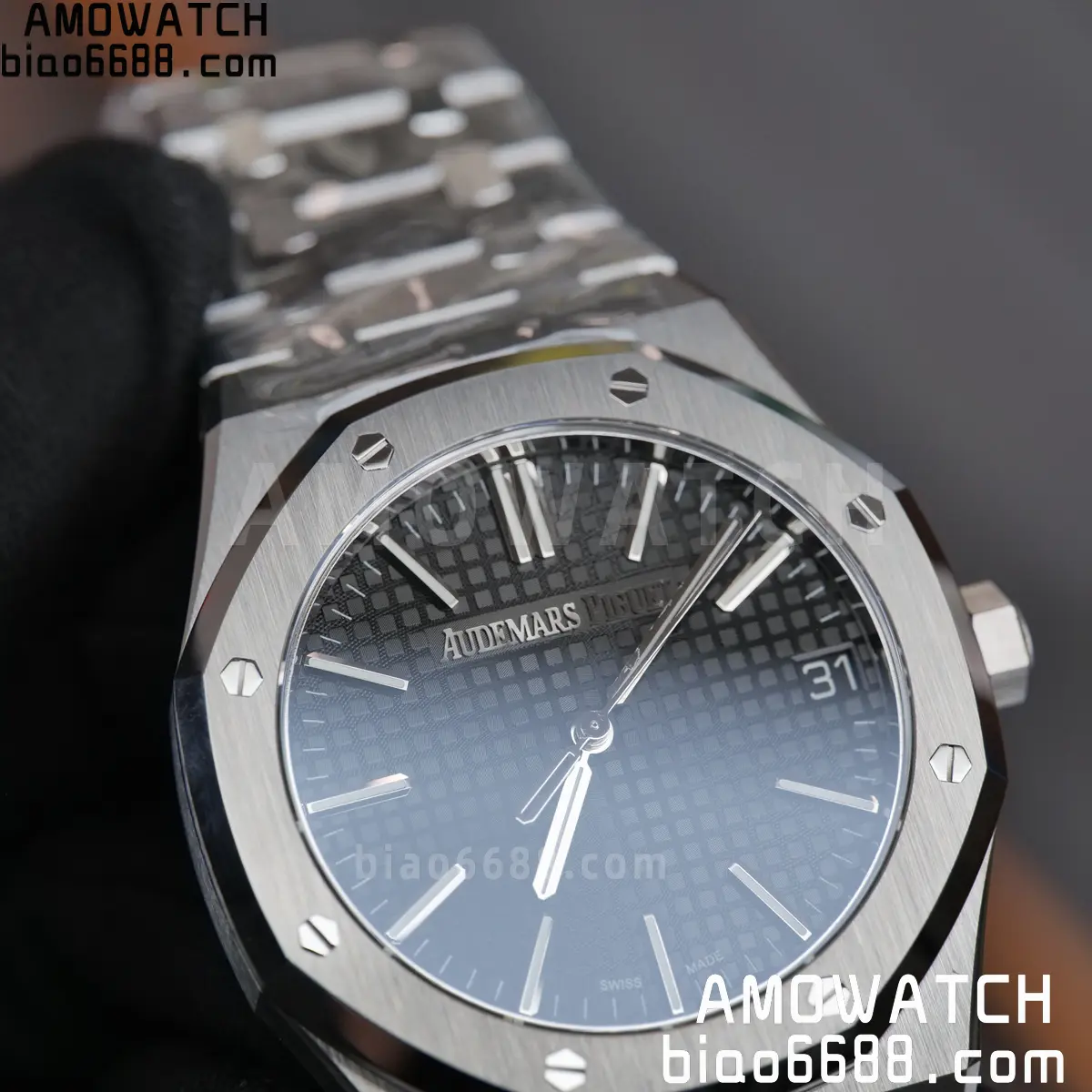 AP Royal Oak 41mm 15510ST SS DDF 1:1 Best Edition Black Dial on SS Bracelet SA4302 Super Clone 82 1a5442ed0f7027a AMO Watch