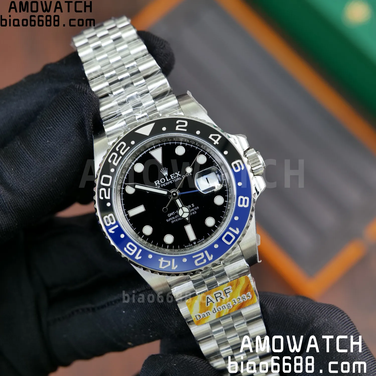 Rolex GMT-Master II 126710 BLRO Blue/Black Ceramic ARF Factory 1:1 Best Edition on Jubilee Bracelet DD3285 V2 61 1e5064473dab9ec AMO Watch