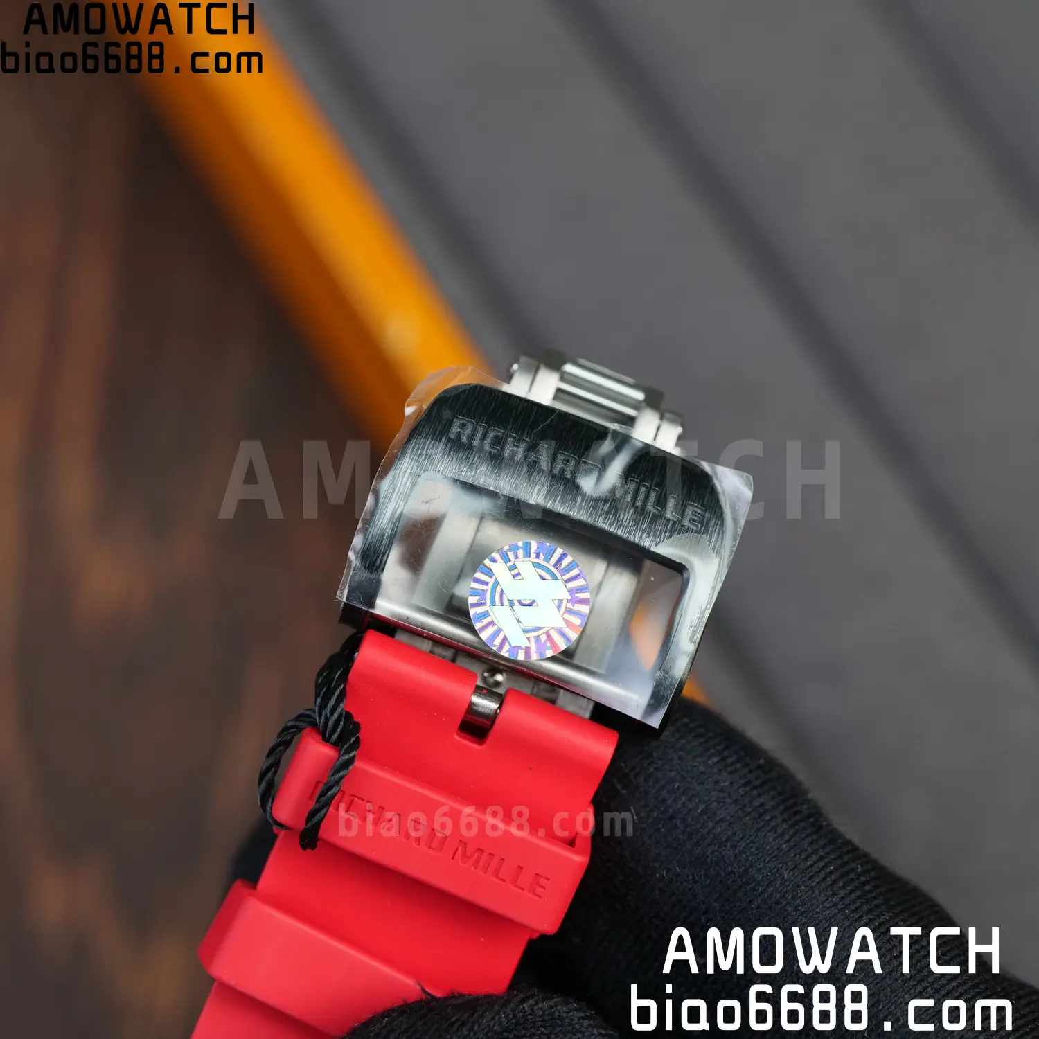 RICHARD MILLE RM035-02 Red NTPT ZF 1:1 Best Edition Skeleton Dial on Red Rubber Strap RMAL1 Super Clone V7 98 21fe703a5eac72e AMO Watch