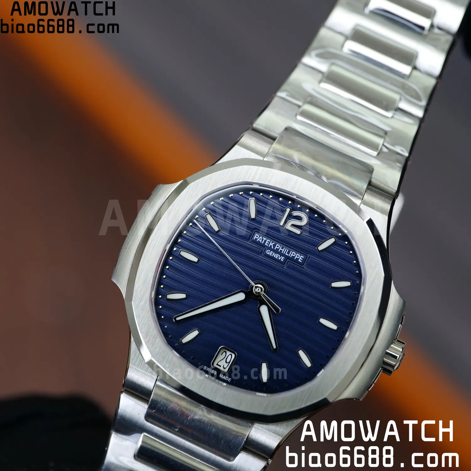 PP Nautilus 7118 Ladies DDF 1:1 Best Edition Blue Dial on SS Bracelet A324 Super Clone 77 2538f1cf91c1ec6 AMO Watch