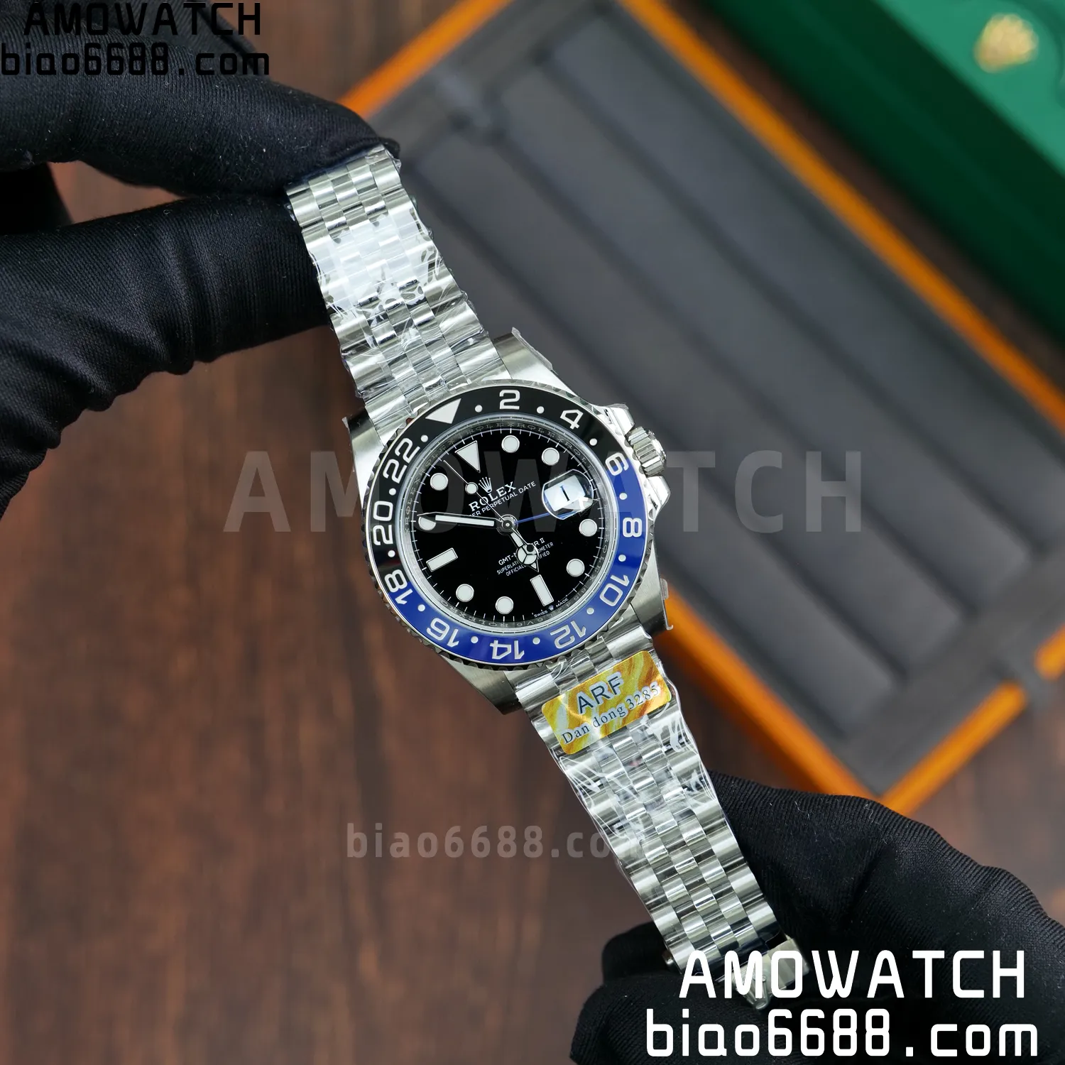Rolex GMT-Master II 126710 BLRO Blue/Black Ceramic ARF Factory 1:1 Best Edition on Jubilee Bracelet DD3285 V2 60 36594fae306a37a AMO Watch
