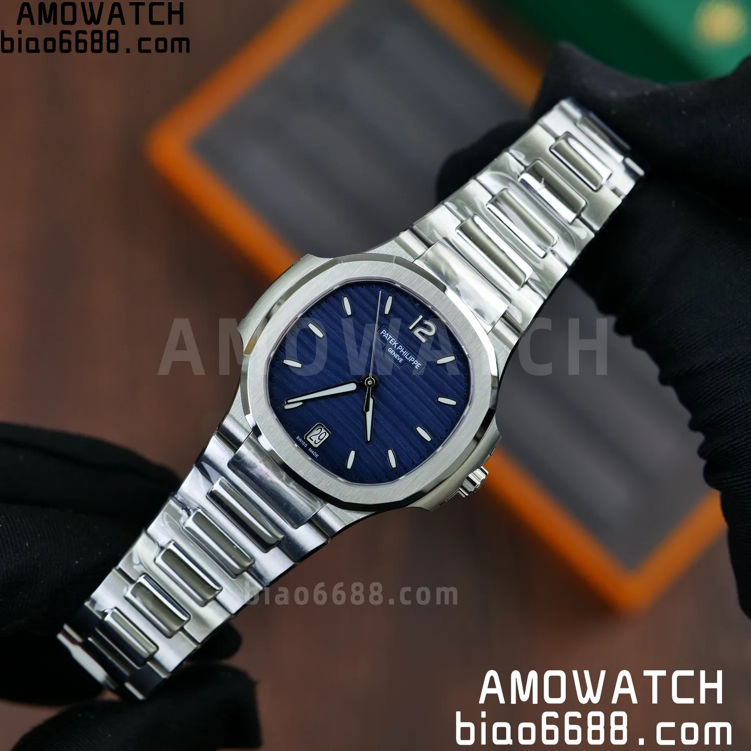 PP Nautilus 7118 Ladies DDF 1:1 Best Edition Blue Dial on SS Bracelet A324 Super Clone 61 39fc5fc864d44d3 AMO Watch