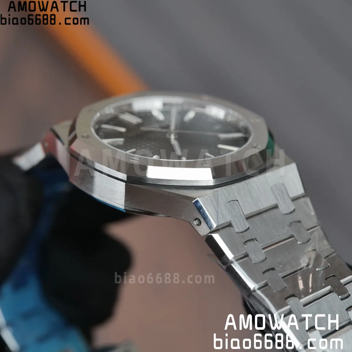 AP Royal Oak 41mm 15510ST SS DDF 1:1 Best Edition Black Dial on SS Bracelet SA4302 Super Clone 74 40d0dae3a48f1cd AMO Watch