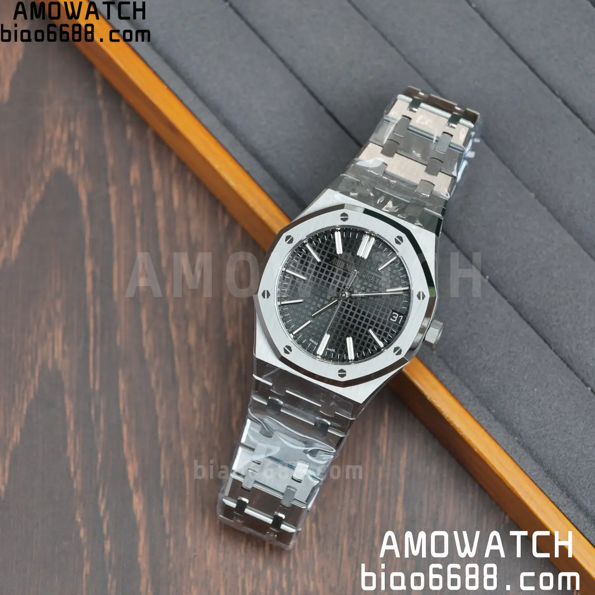AP Royal Oak 41mm 15510ST SS DDF 1:1 Best Edition Black Dial on SS Bracelet SA4302 Super Clone 93 4555f22608ba953 AMO Watch