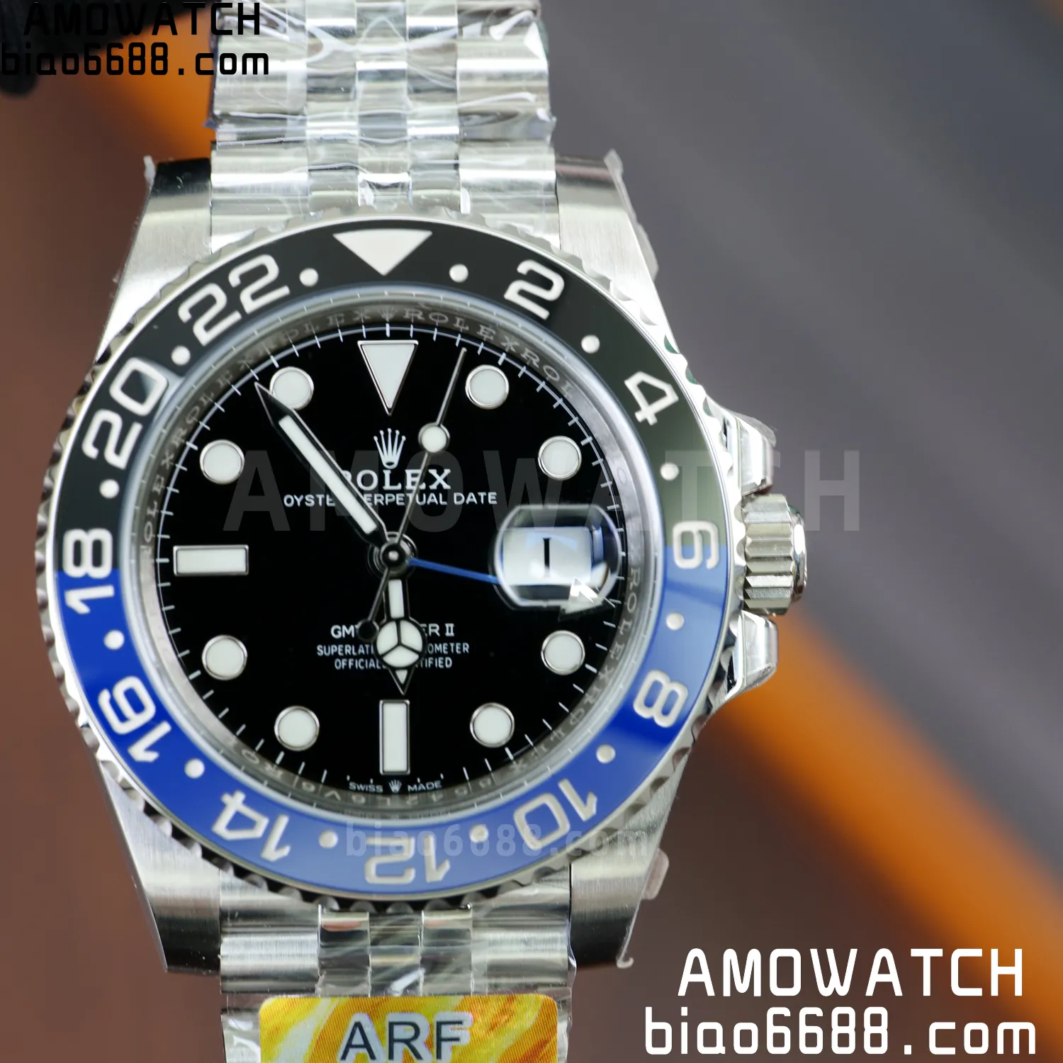Rolex GMT-Master II 126710 BLRO Blue/Black Ceramic ARF Factory 1:1 Best Edition on Jubilee Bracelet DD3285 V2 66 4876121edffe895 AMO Watch