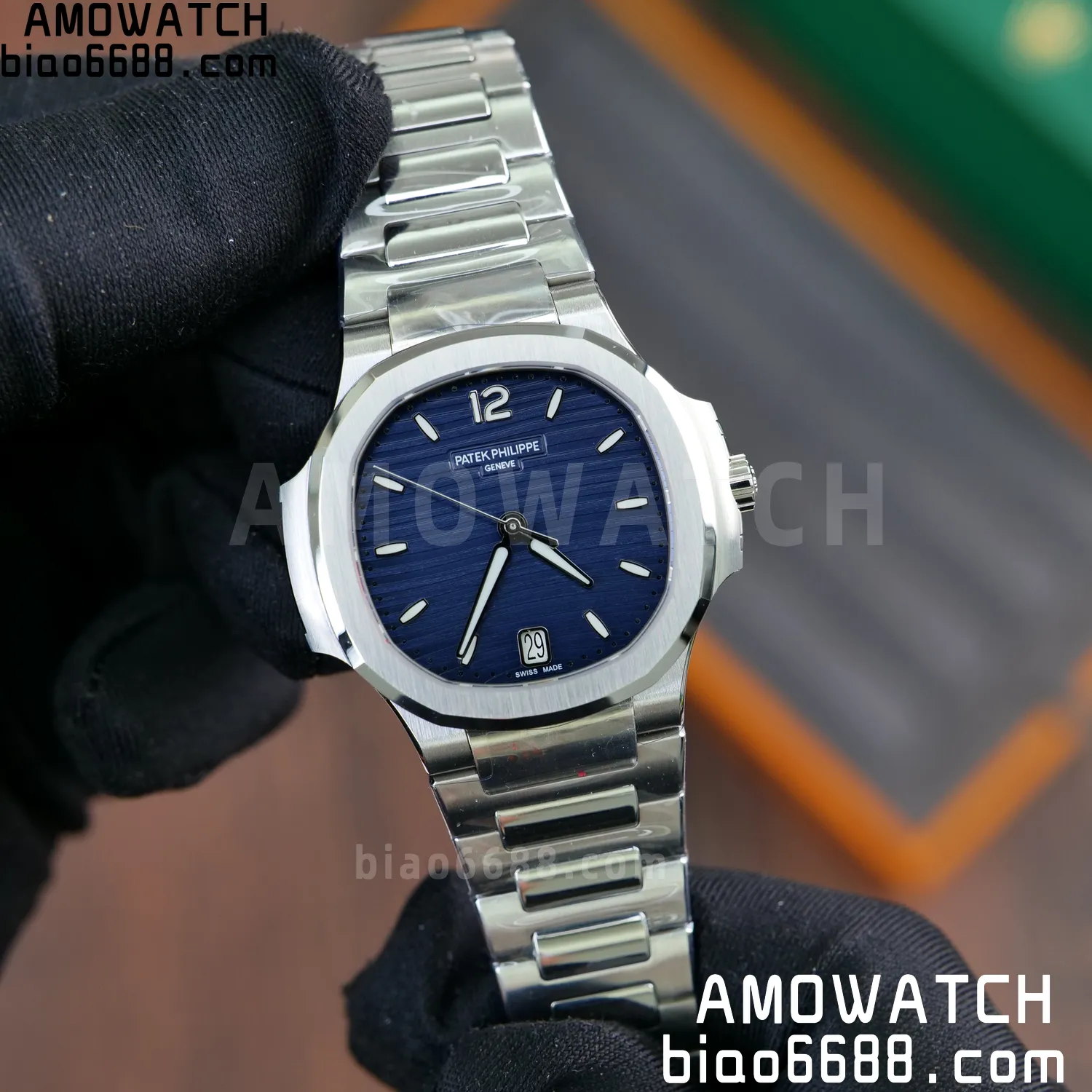 PP Nautilus 7118 Ladies DDF 1:1 Best Edition Blue Dial on SS Bracelet A324 Super Clone 60 4b97c2812ba134e AMO Watch