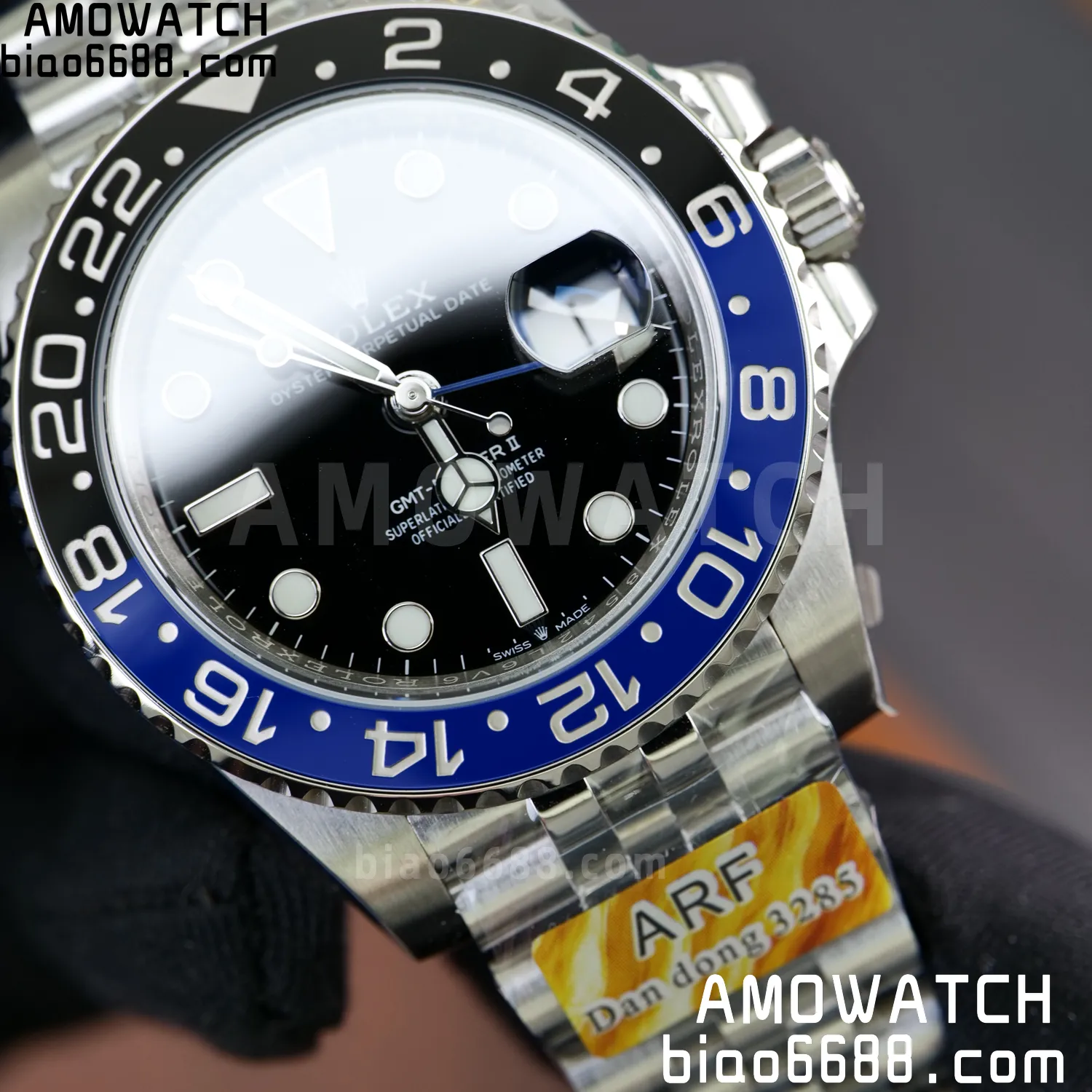 Rolex GMT-Master II 126710 BLRO Blue/Black Ceramic ARF Factory 1:1 Best Edition on Jubilee Bracelet DD3285 V2 76 4ffce51919b51f2 AMO Watch