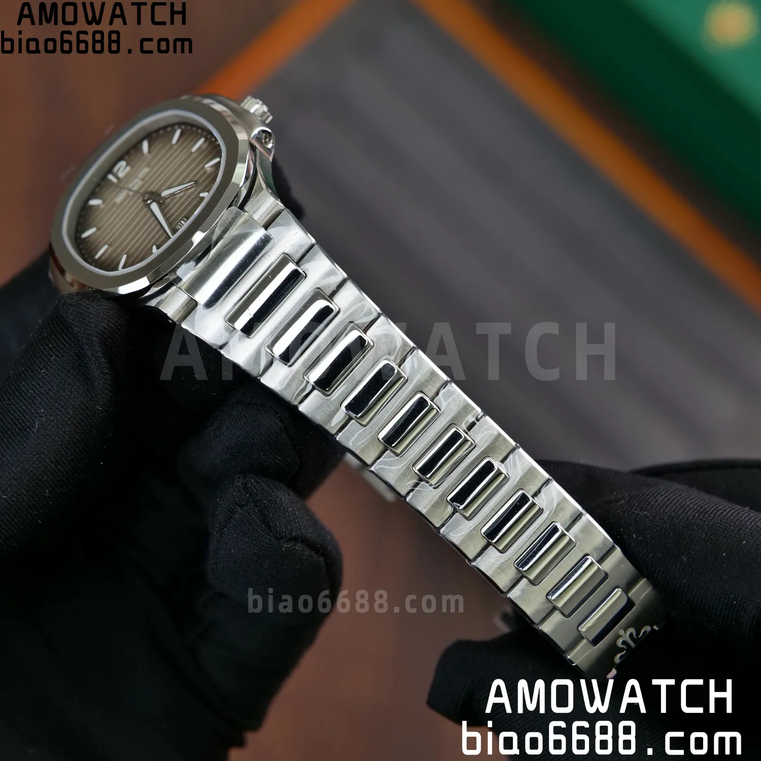 PP Nautilus 7118 Ladies DDF 1:1 Best Edition Gray Dial on SS Bracelet A324 Super Clone 63 50df0fd6f9844ec AMO Watch