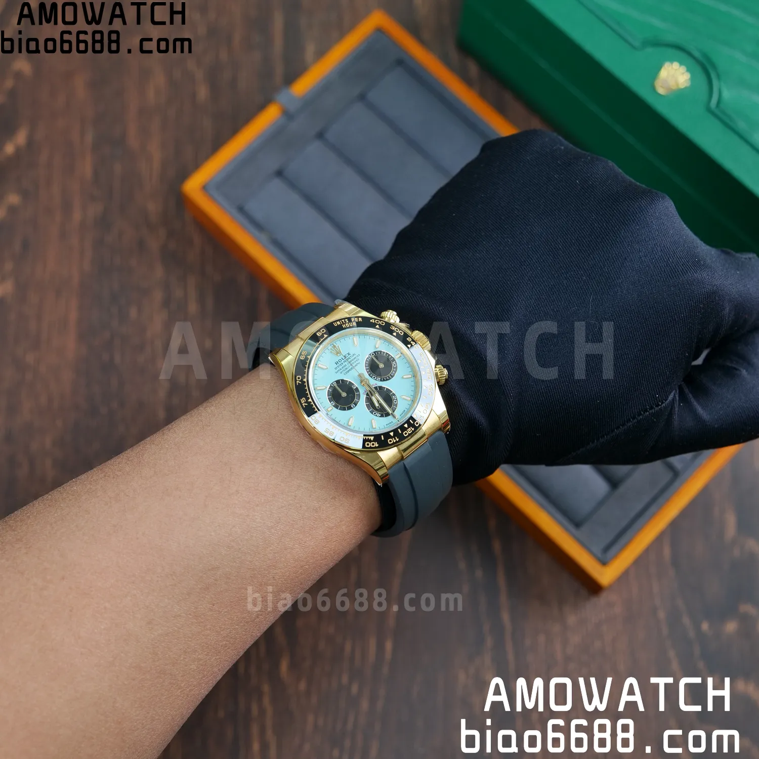 Rolex Daytona 126518 YG ARF 1:1 Best Edition Tiffany Stick Dial on Oysterflex Strap DD4131 V2 (Weighted) 160g 85 5522a8ddb7f5b38 阿默表行AmoWatch