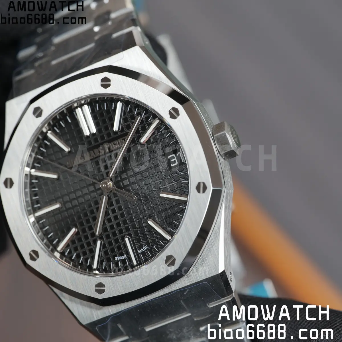 AP Royal Oak 41mm 15510ST SS DDF 1:1 Best Edition Black Dial on SS Bracelet SA4302 Super Clone 79 5f7c1511e9370d0 AMO Watch